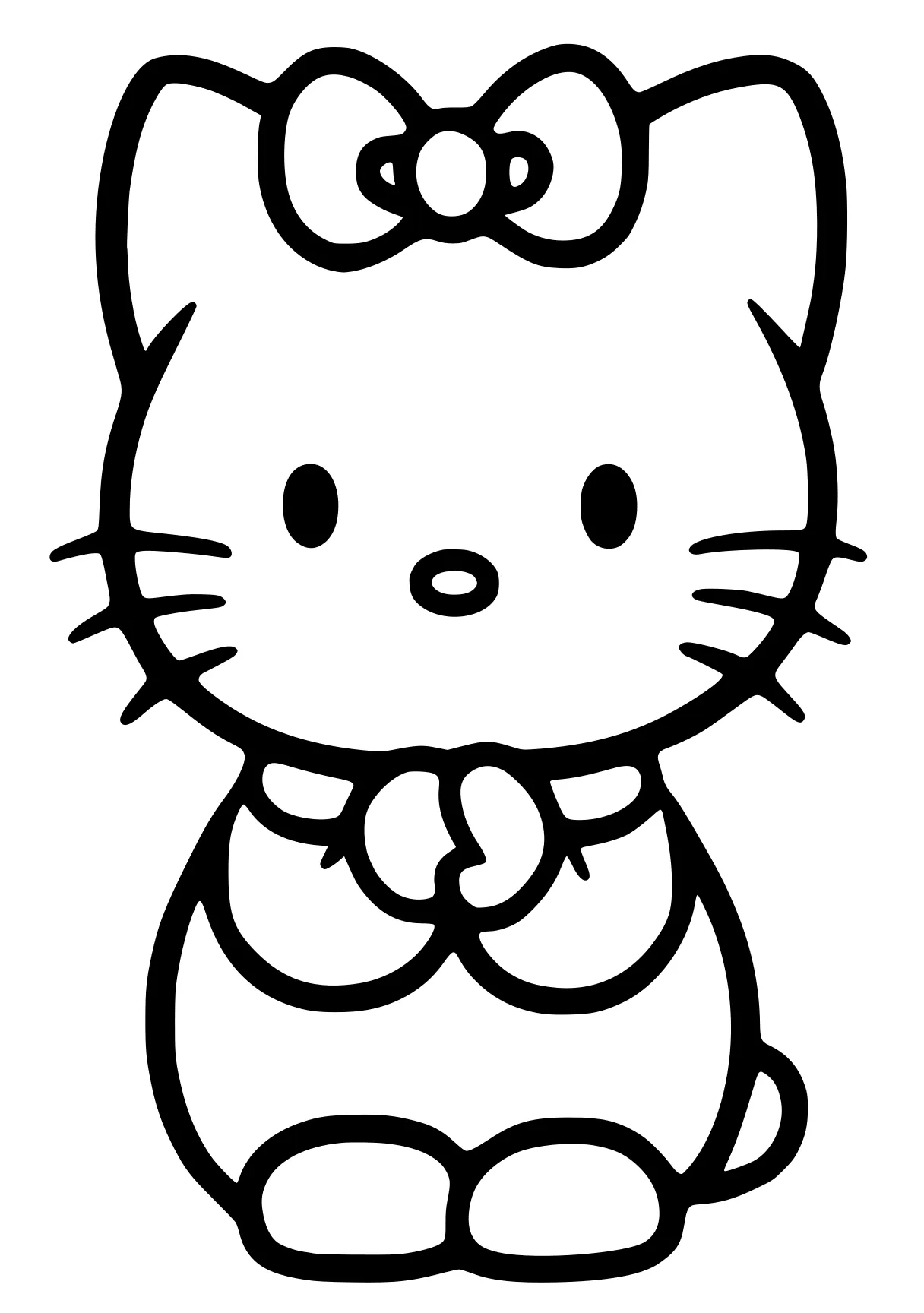 hello kitty coloring book sanrio, kitty, cinnamoroll, garfield, molang, free page downloads