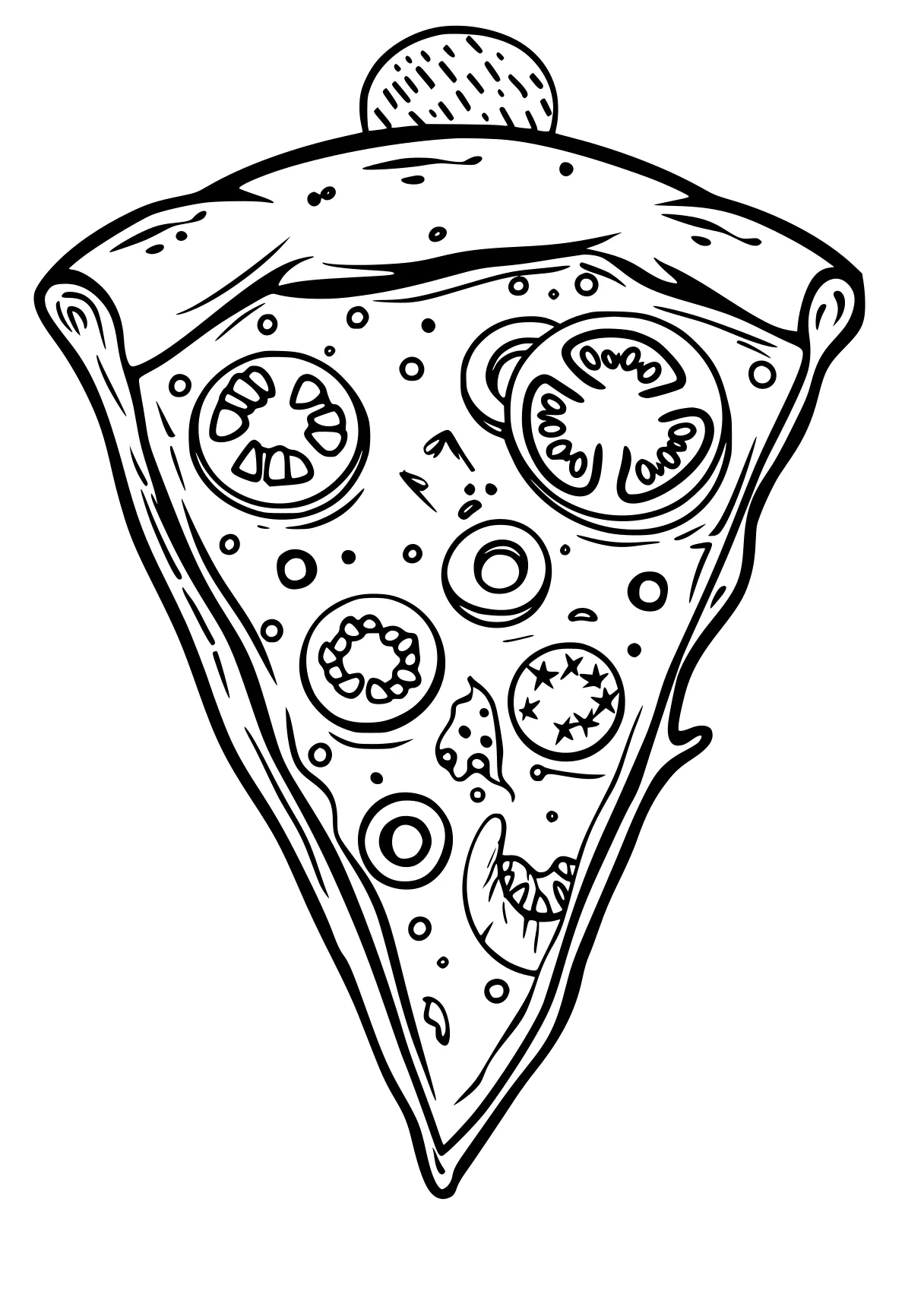 pizza coloring page pizza, food, foods, dot, free downloads