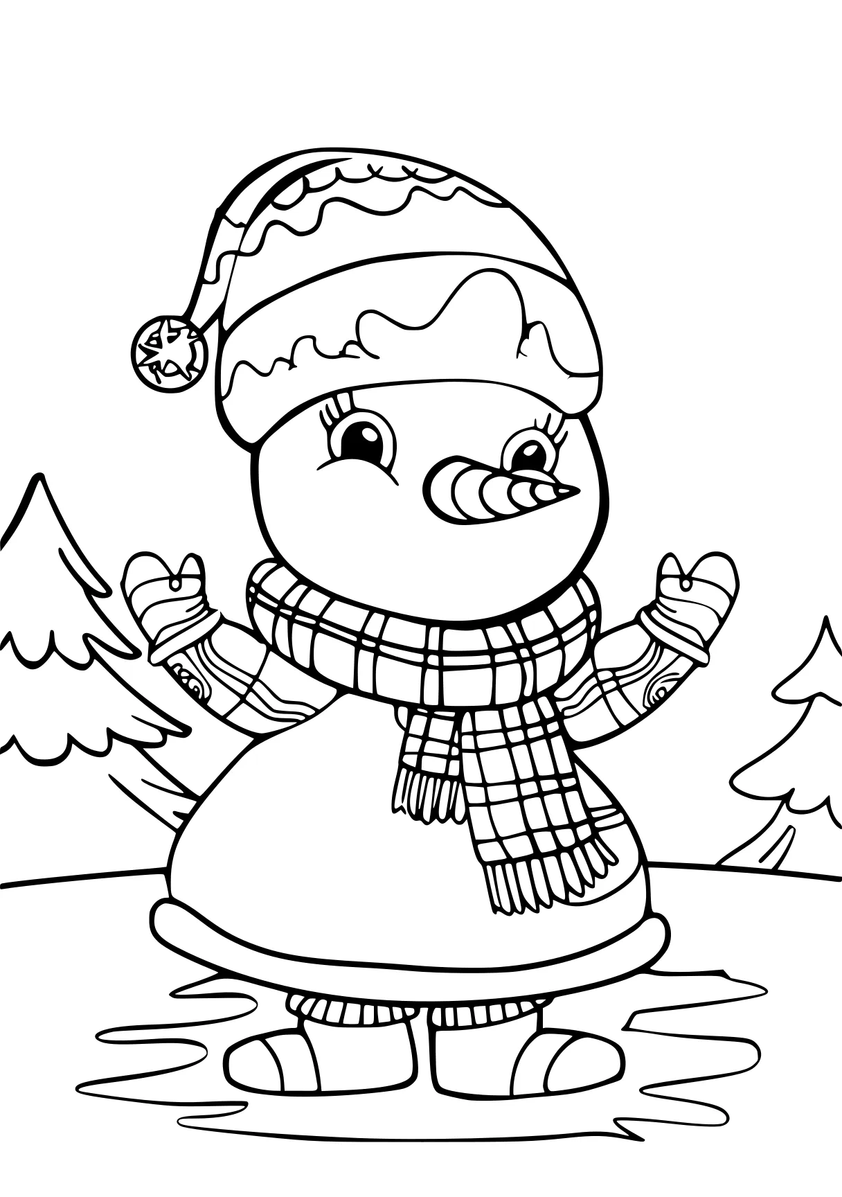 christmas coloring pages snowman, olaf, claus, free page downloads