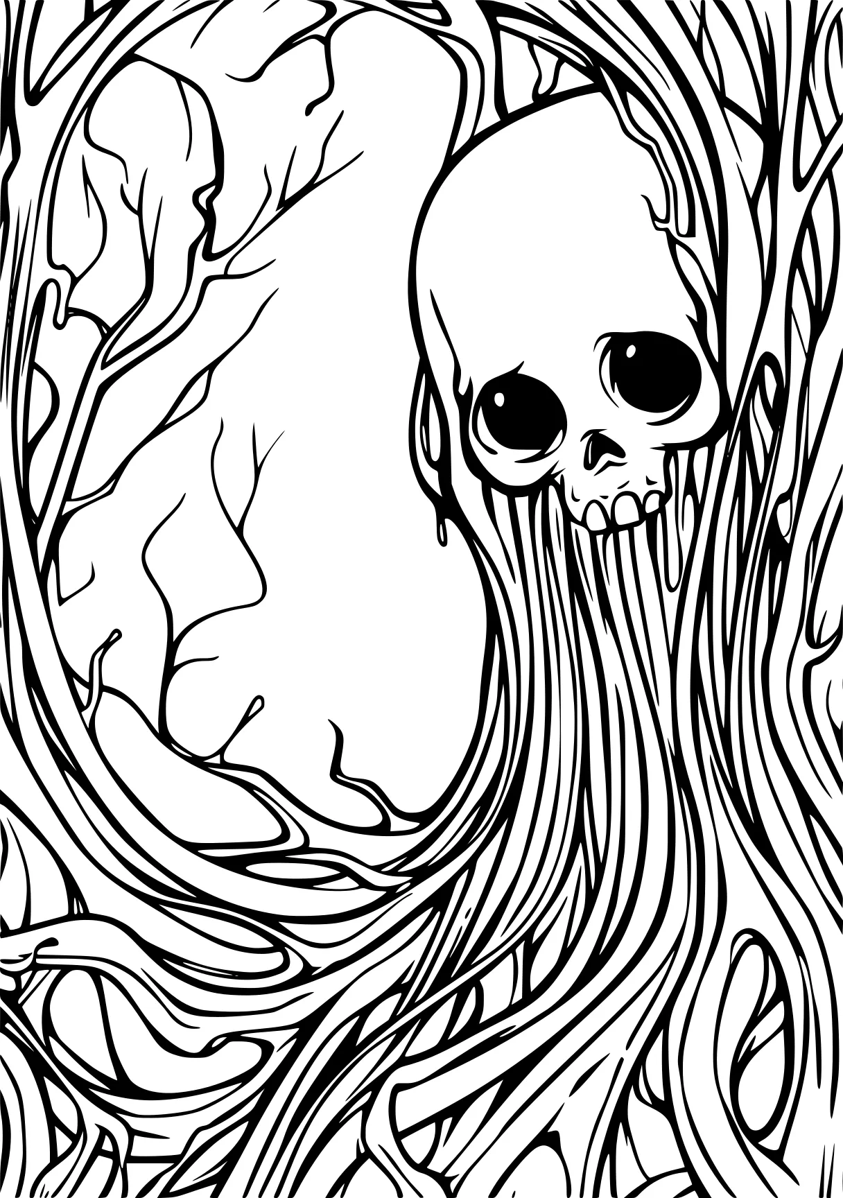 elemental coloring pages skellington, coloring, ghost, free page downloads