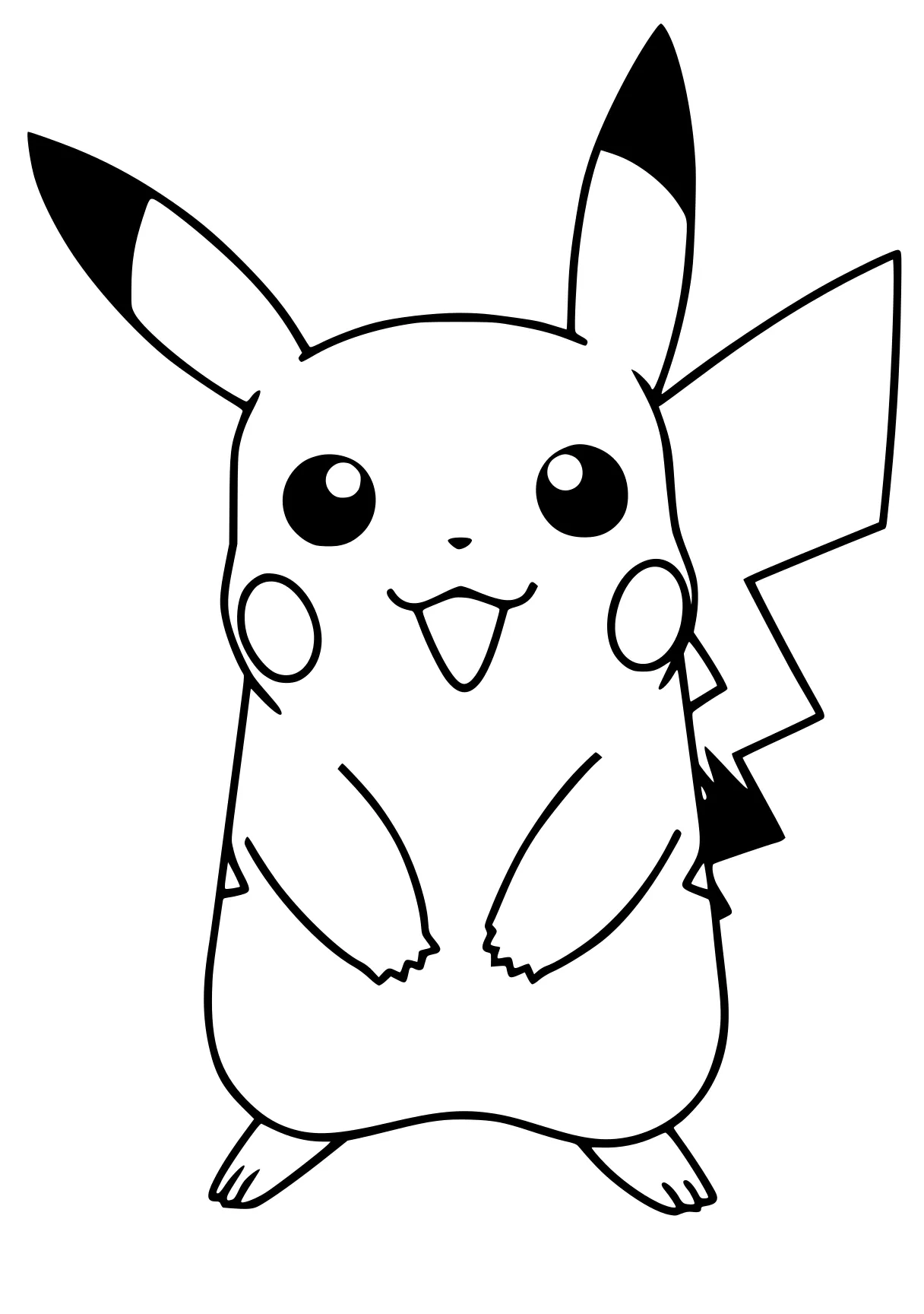 pikachu coloring pages pikachu, eevee, pokemon, molang, jigglypuff, free page downloads