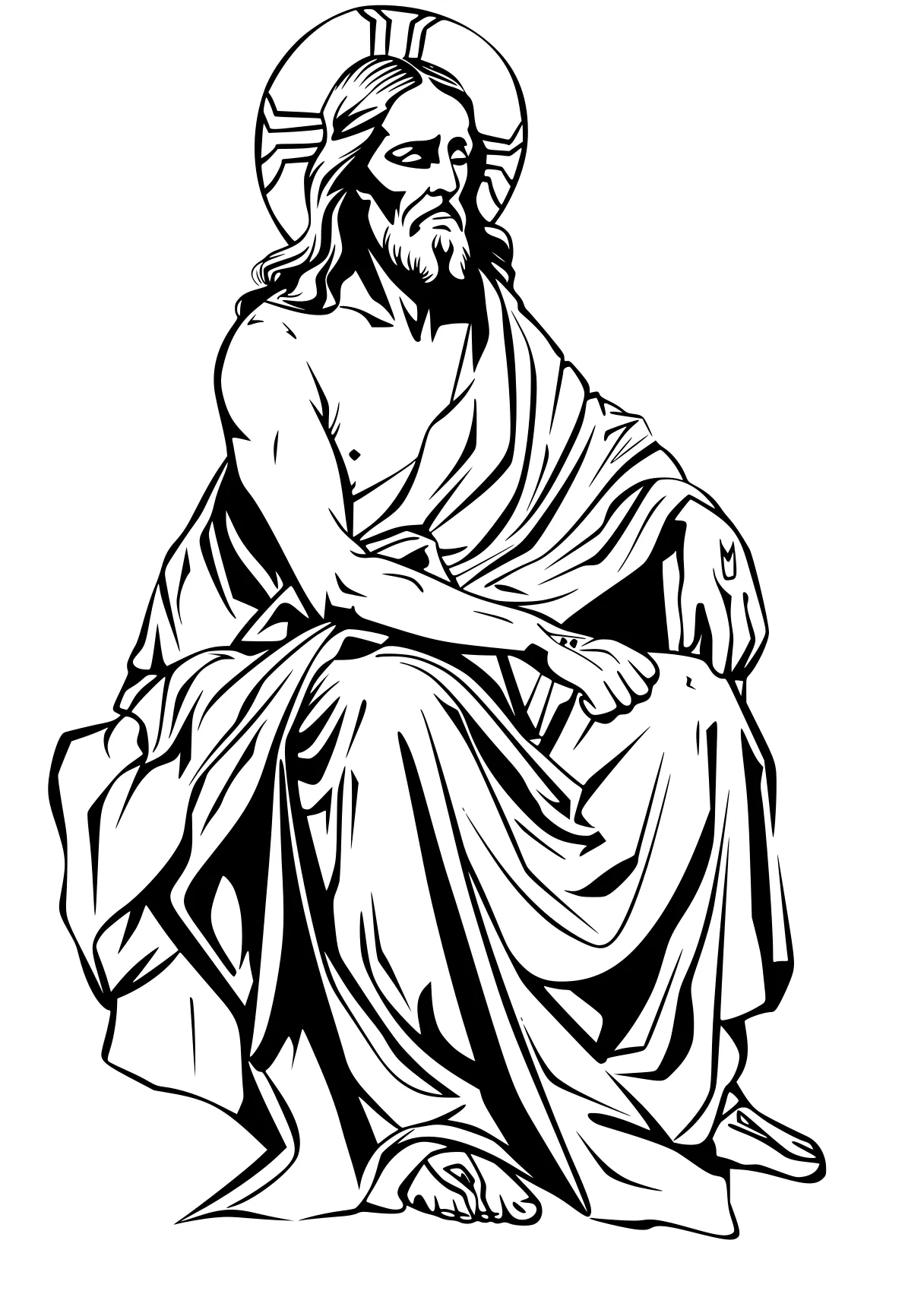 free coloring sheets zacchaeus, moses, hercules, esau, christian, page downloads