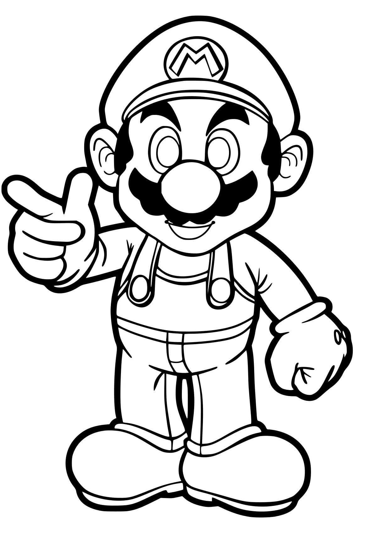 mario coloring sheet mario, luigi, toad, blippi, pocoyo, free page downloads