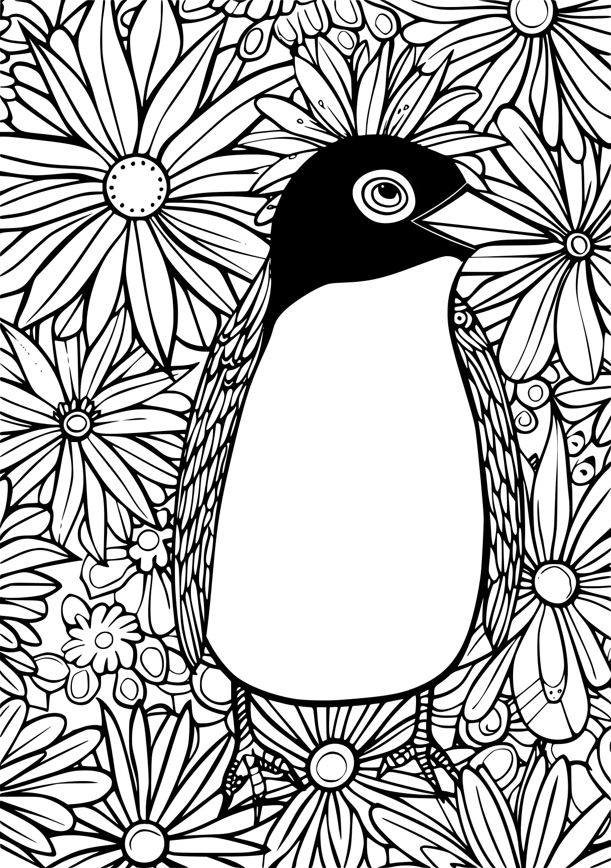 coloring images penguin, colouring, illustrator, free page downloads