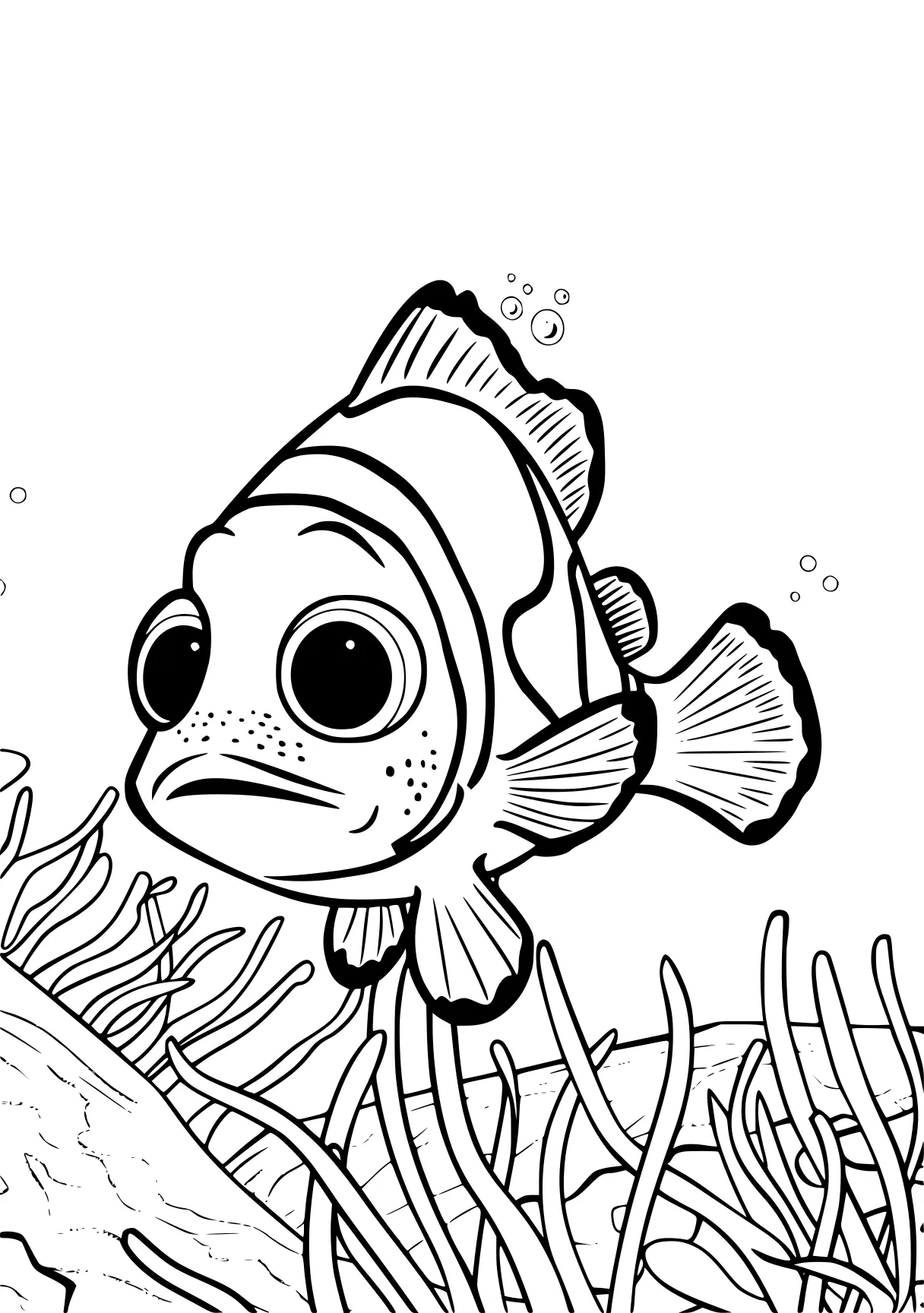 finding nemo coloring pages dory, fish, nemo, guppies, aquarium, free page downloads