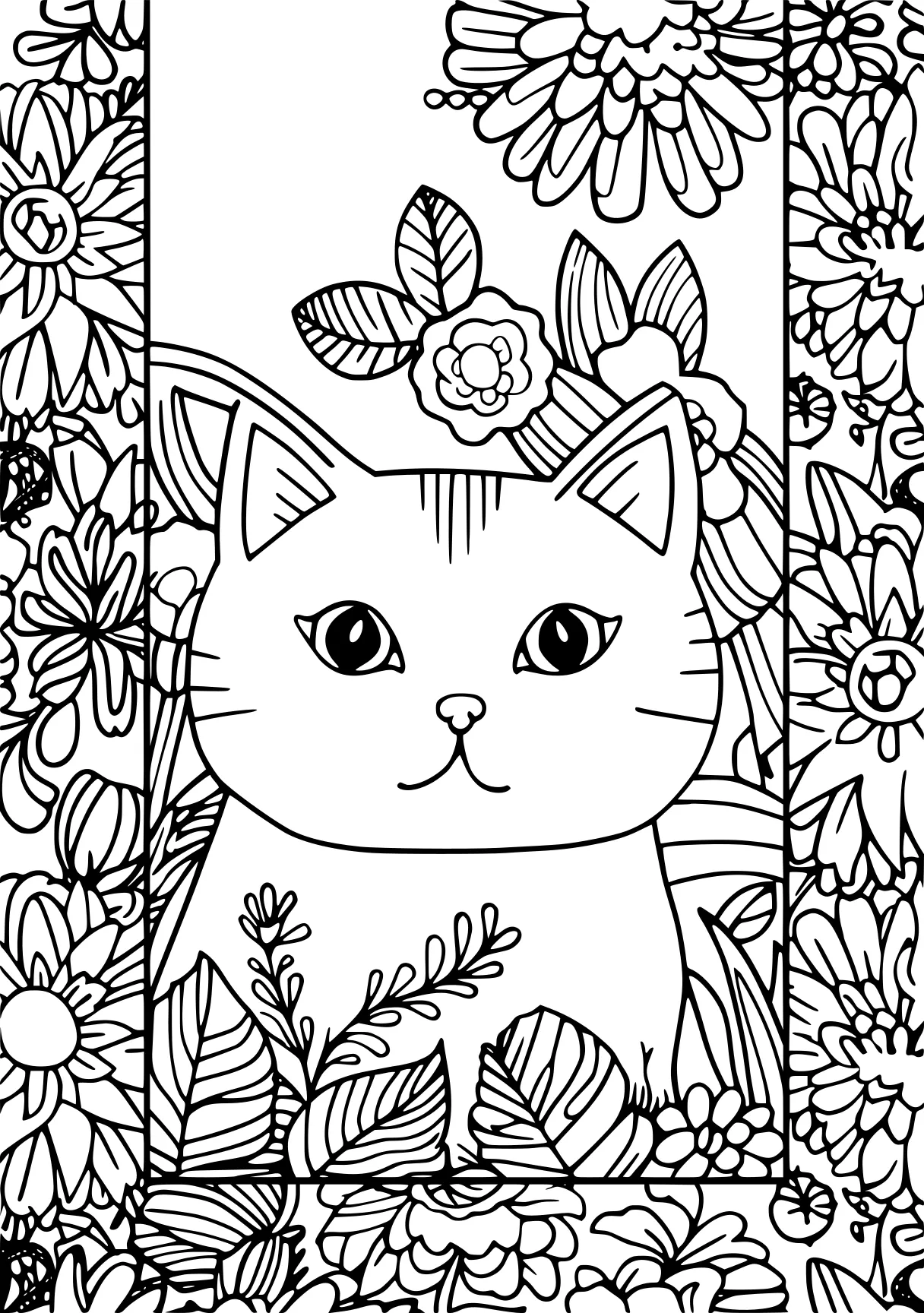 printable coloring book, printables, illustrator, colouring, free page downloads