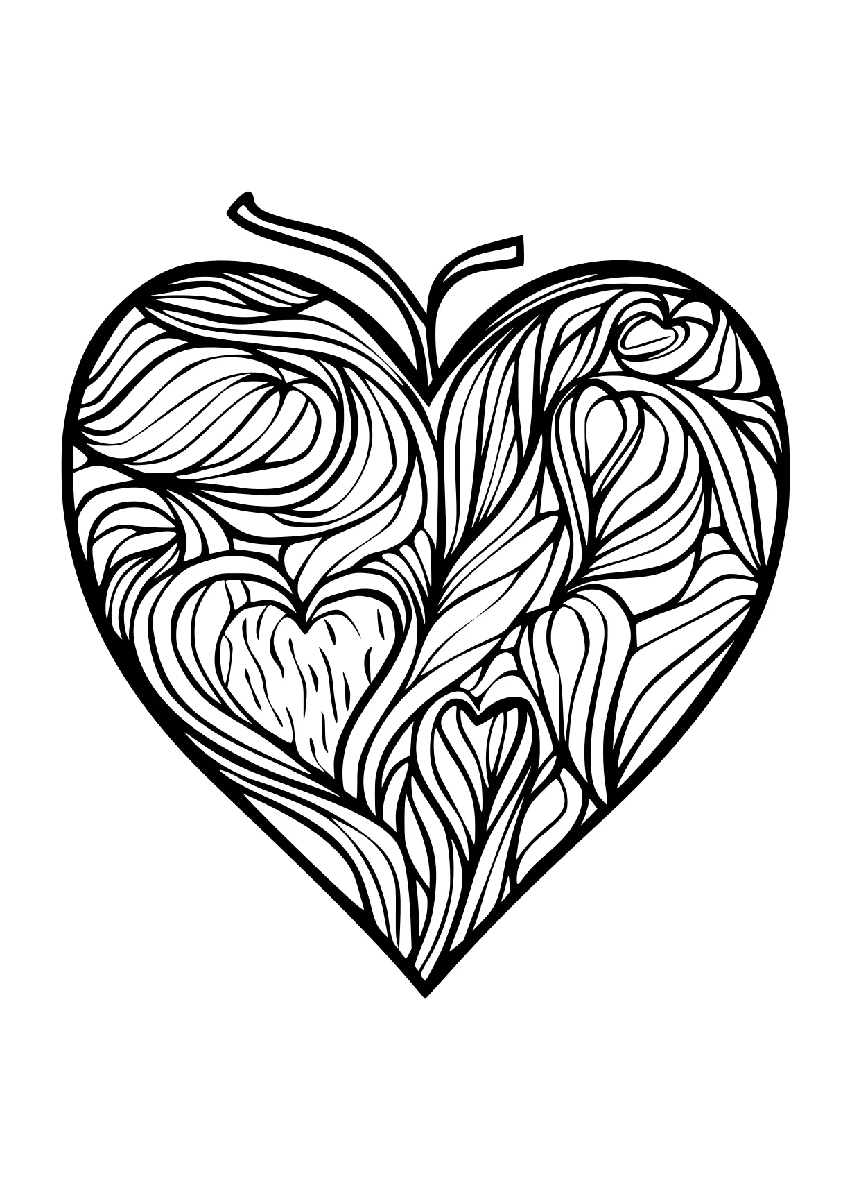 heart coloring pages heart, iheartcraftythings, zentangle, free page downloads