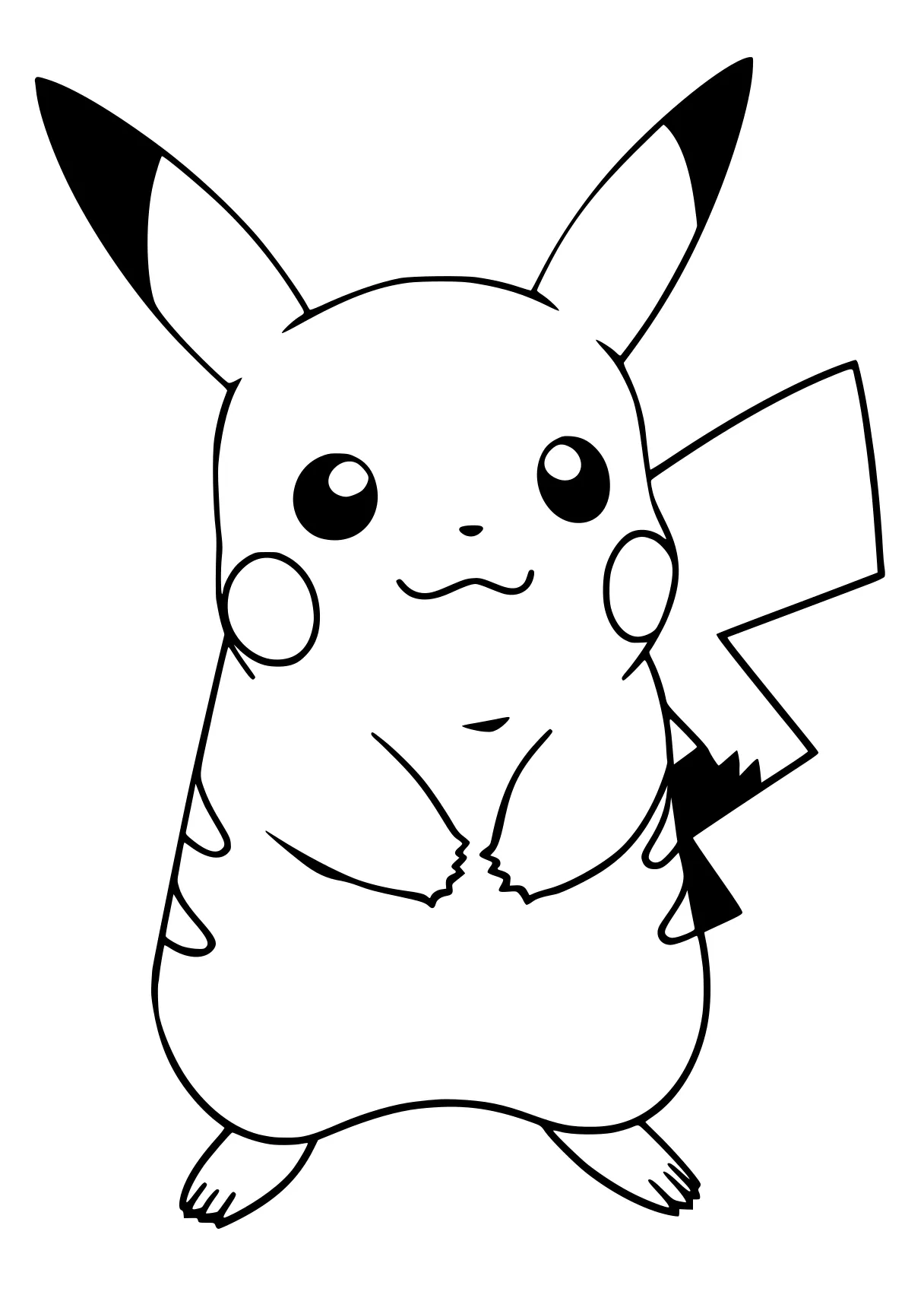 pikachu coloring pages pikachu, eevee, pokemon, molang, bulbasaur, free page downloads