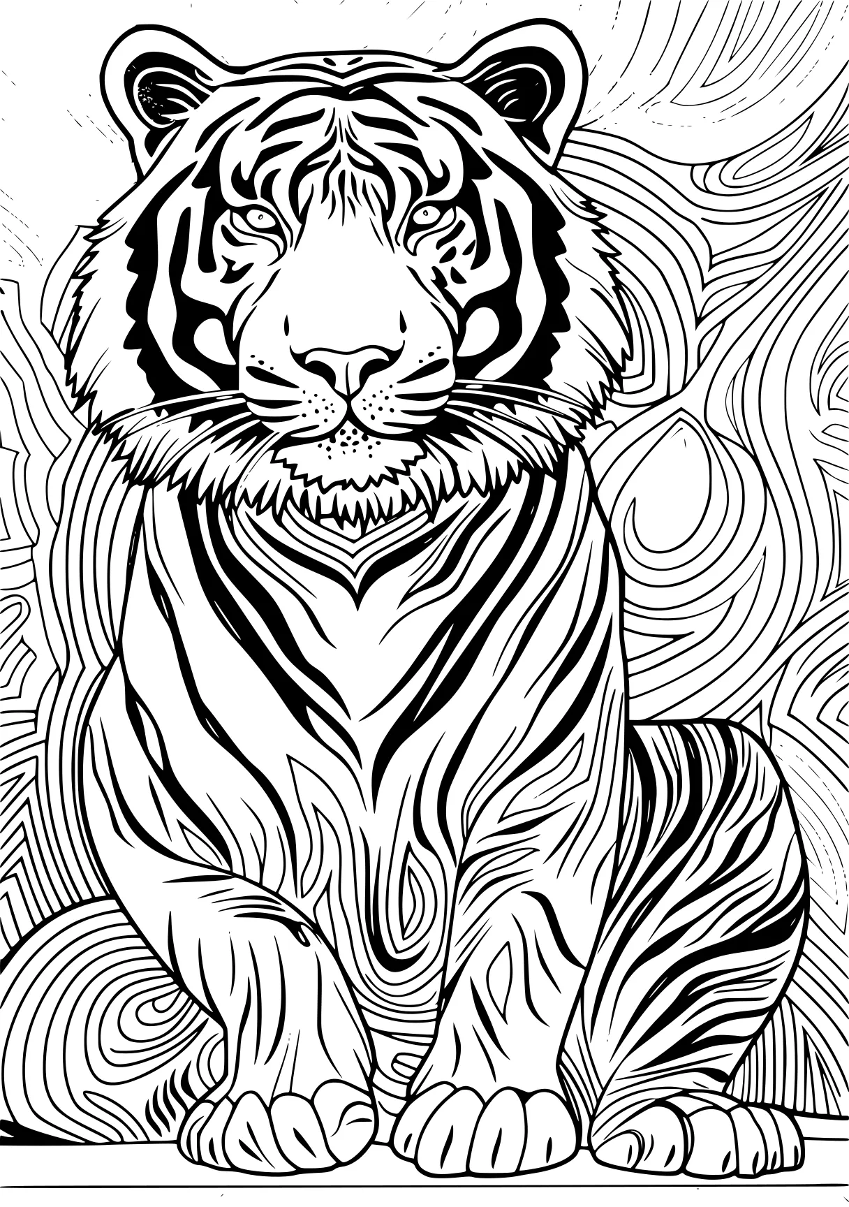 tiger coloring pages tiger, zebra, lion, free page downloads