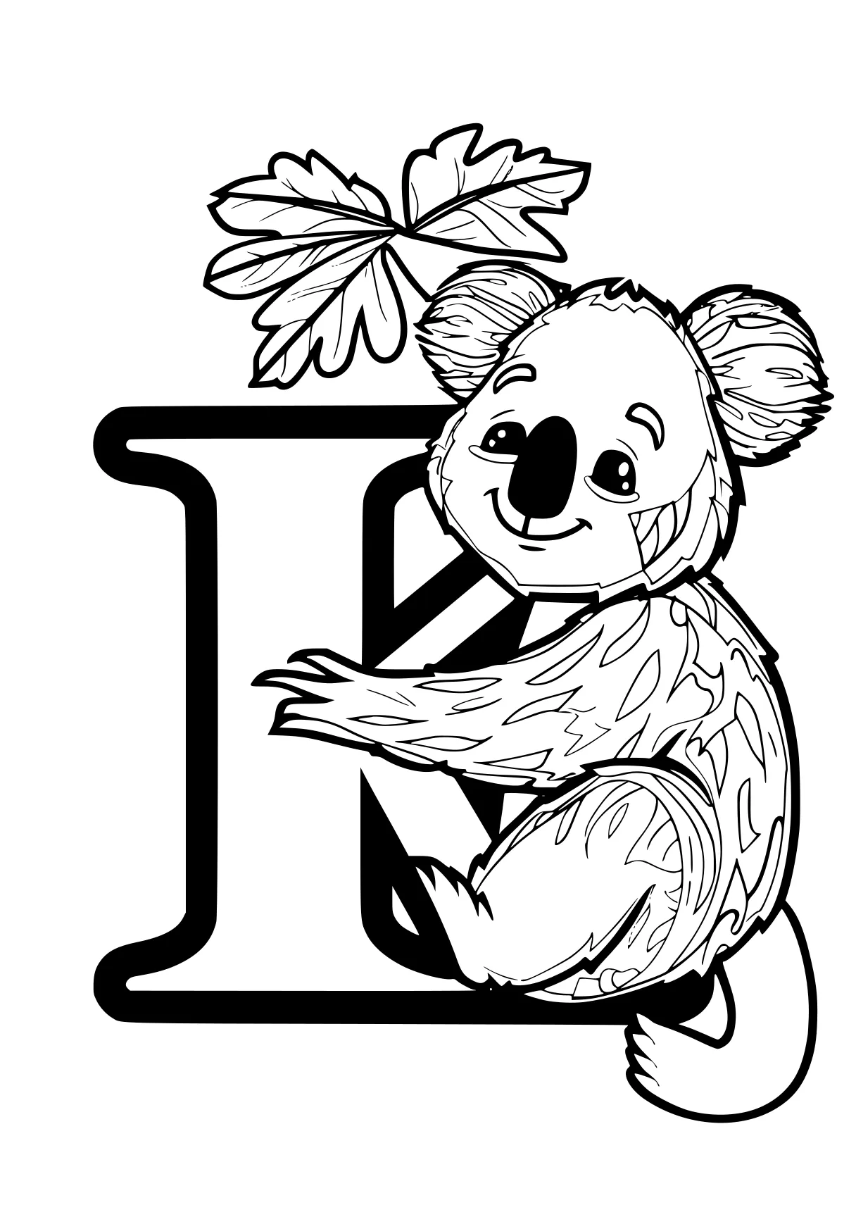 letter coloring pages koala, winnie, bear, illustrator, pooh, free page downloads