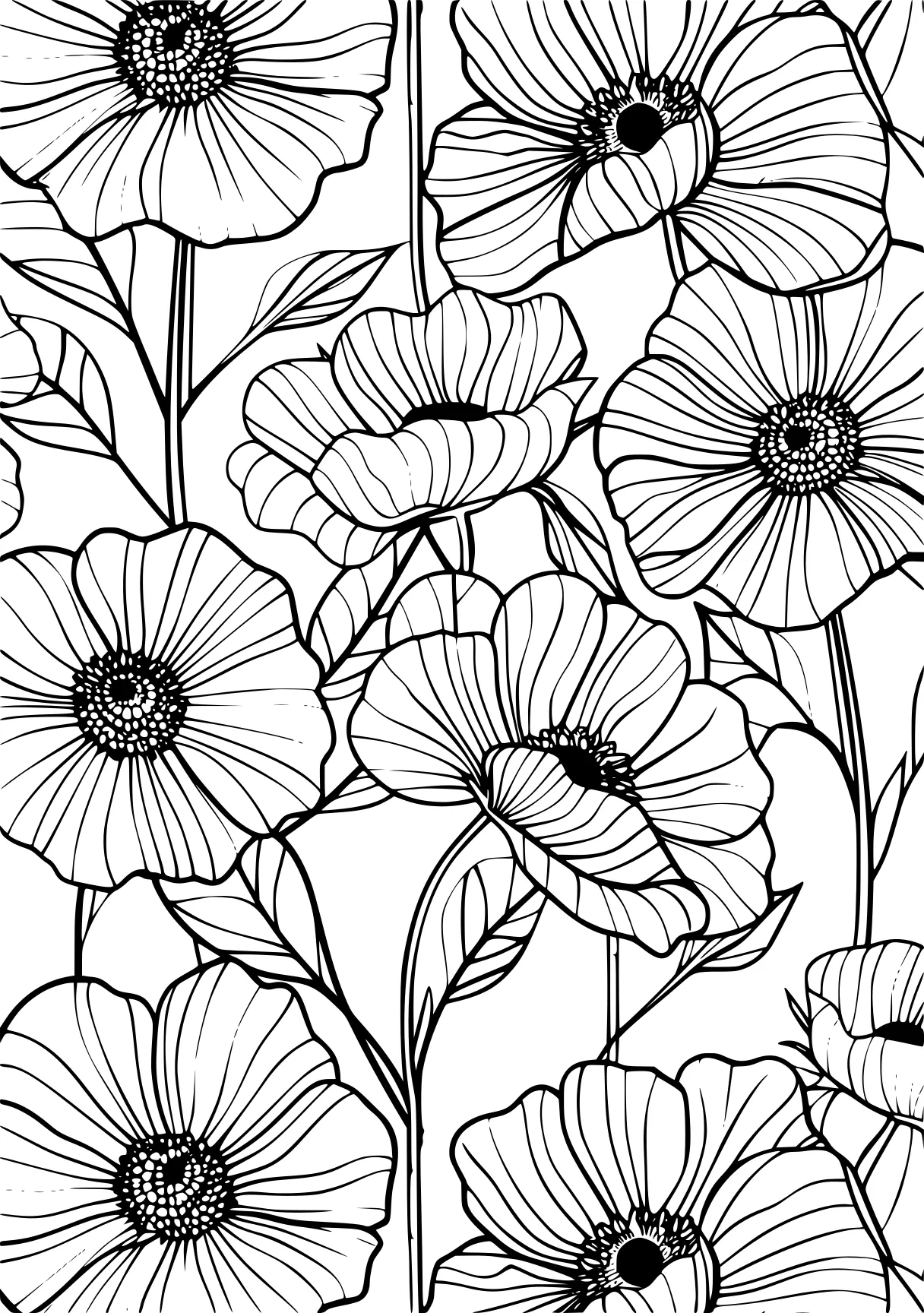 coloring pages printable flowers, pattern, patterns, colouring, free page downloads