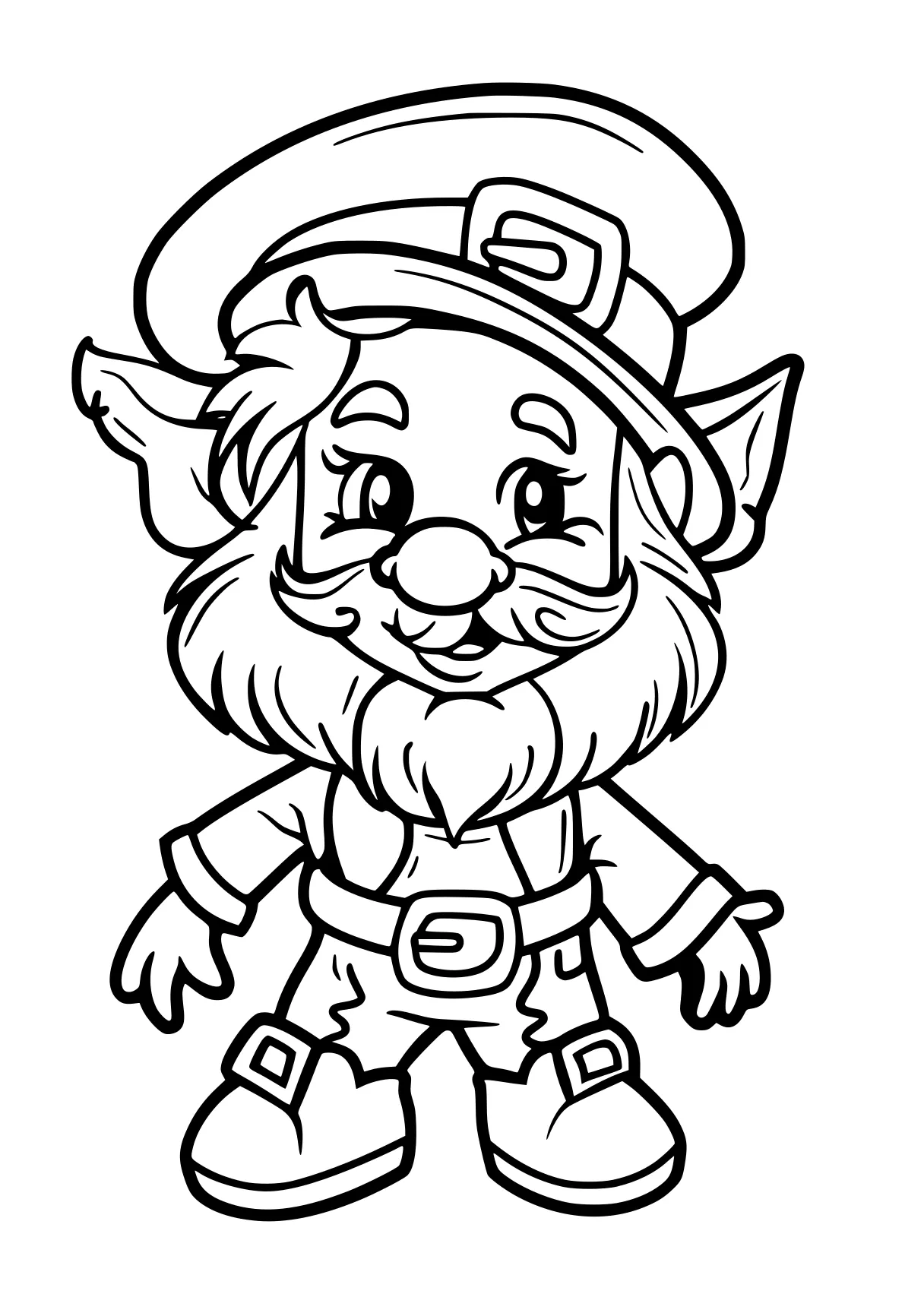 st patricks day colouring pages leprechaun, sailor, gnome, fazbear, lion, free coloring page downloads