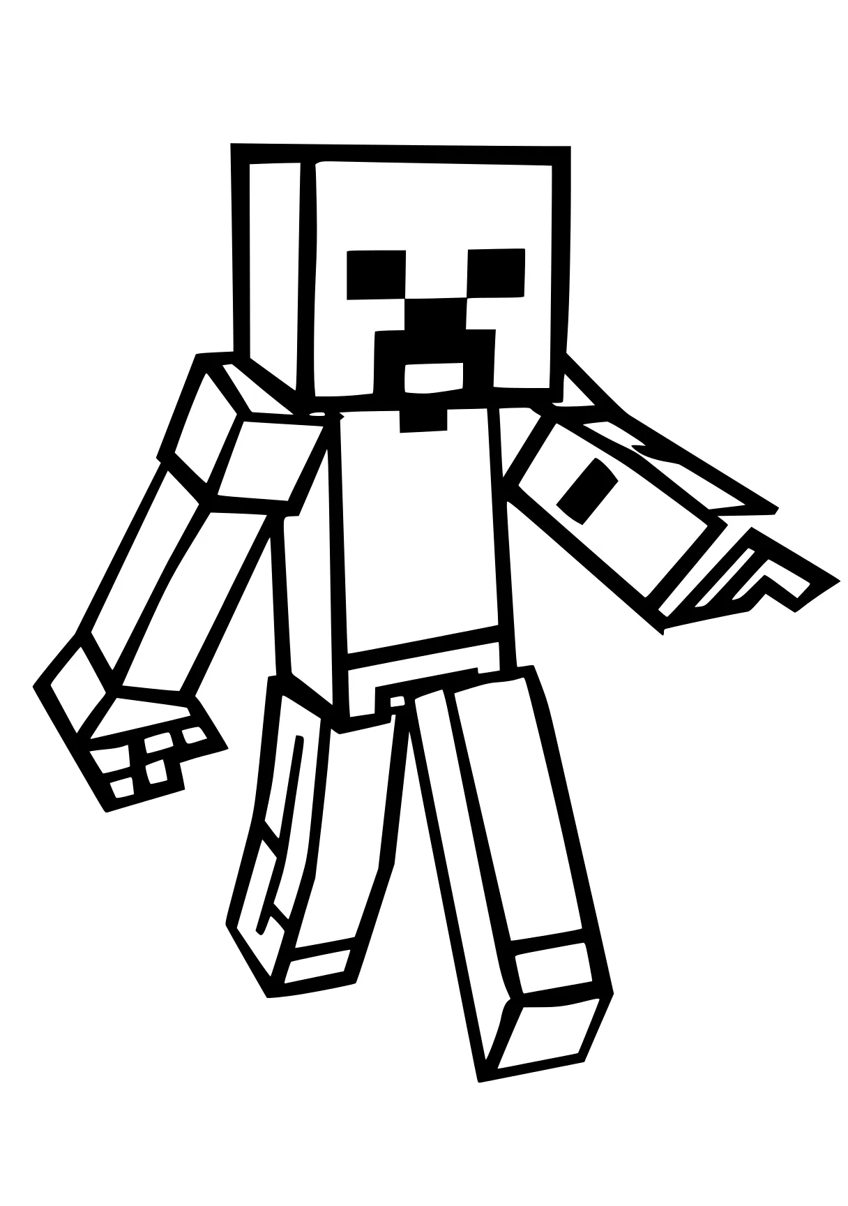 minecraft coloring pages minecraft, ender, robot, boxy, zomboss, free page downloads