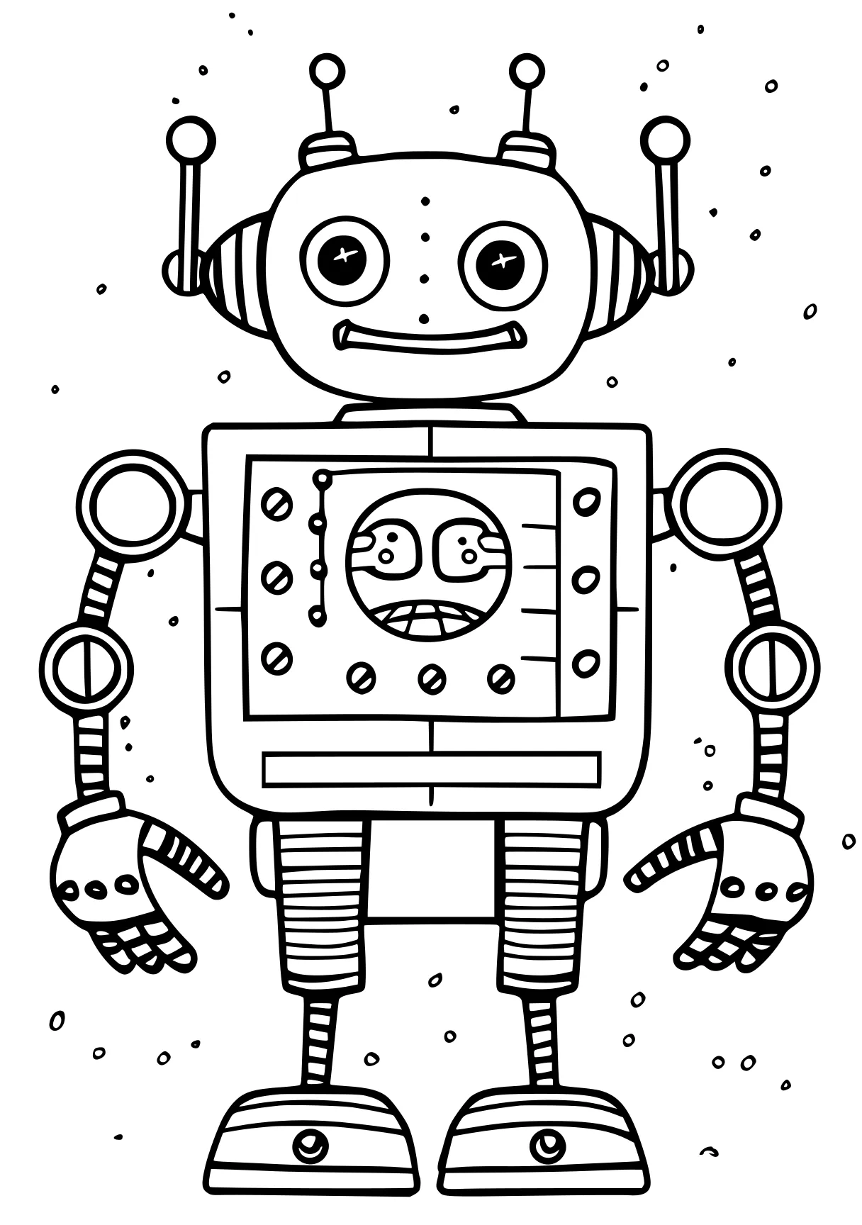 robot coloring pages robot, ai, illustrator, machine, bots, free page downloads