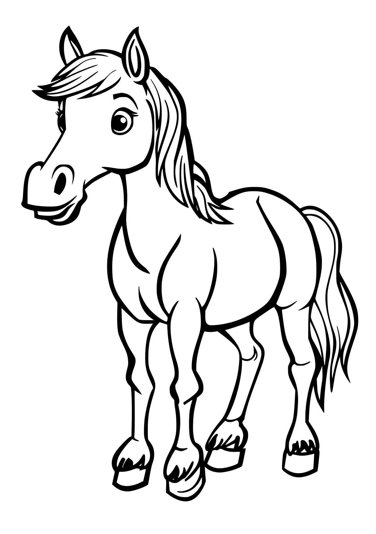 horse coloring pages horse, pony, unicorn, mlp, pegasus, free page downloads