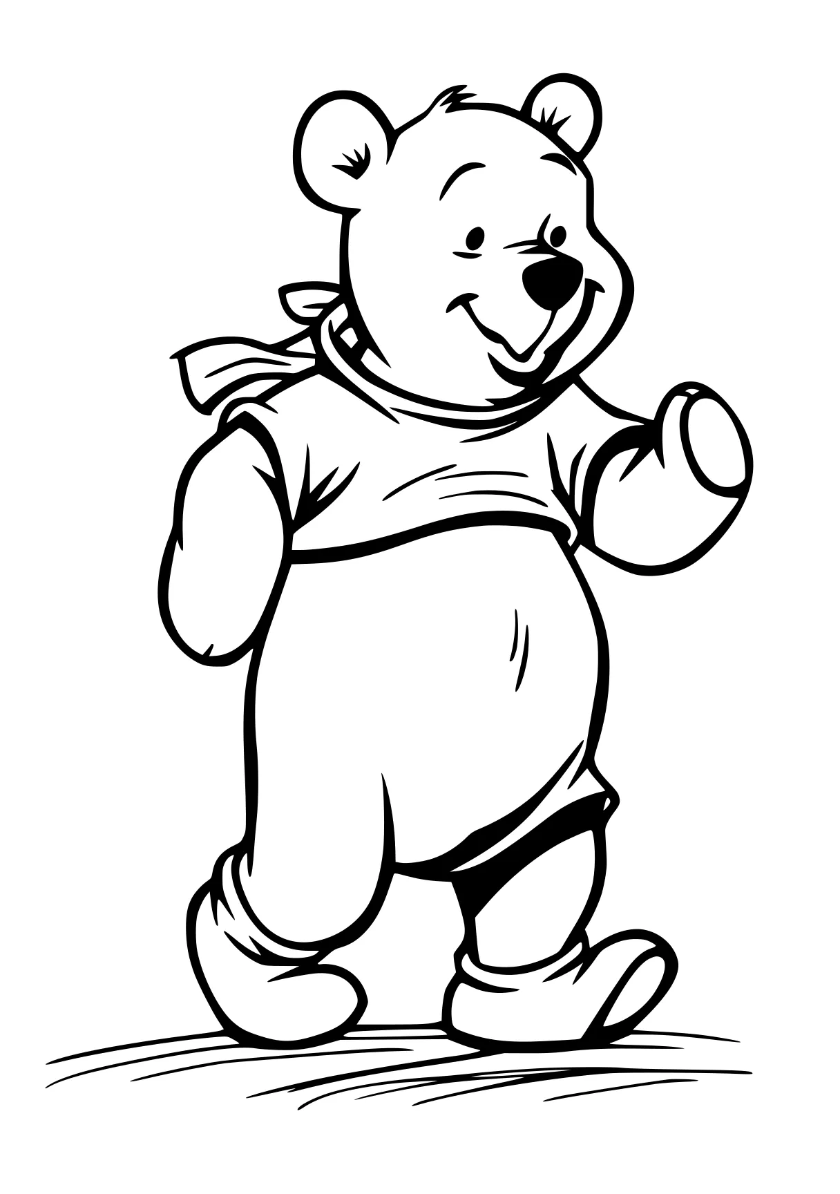 pooh bear coloring pages pooh, piglet, winnie, peppa, piggy, free page downloads