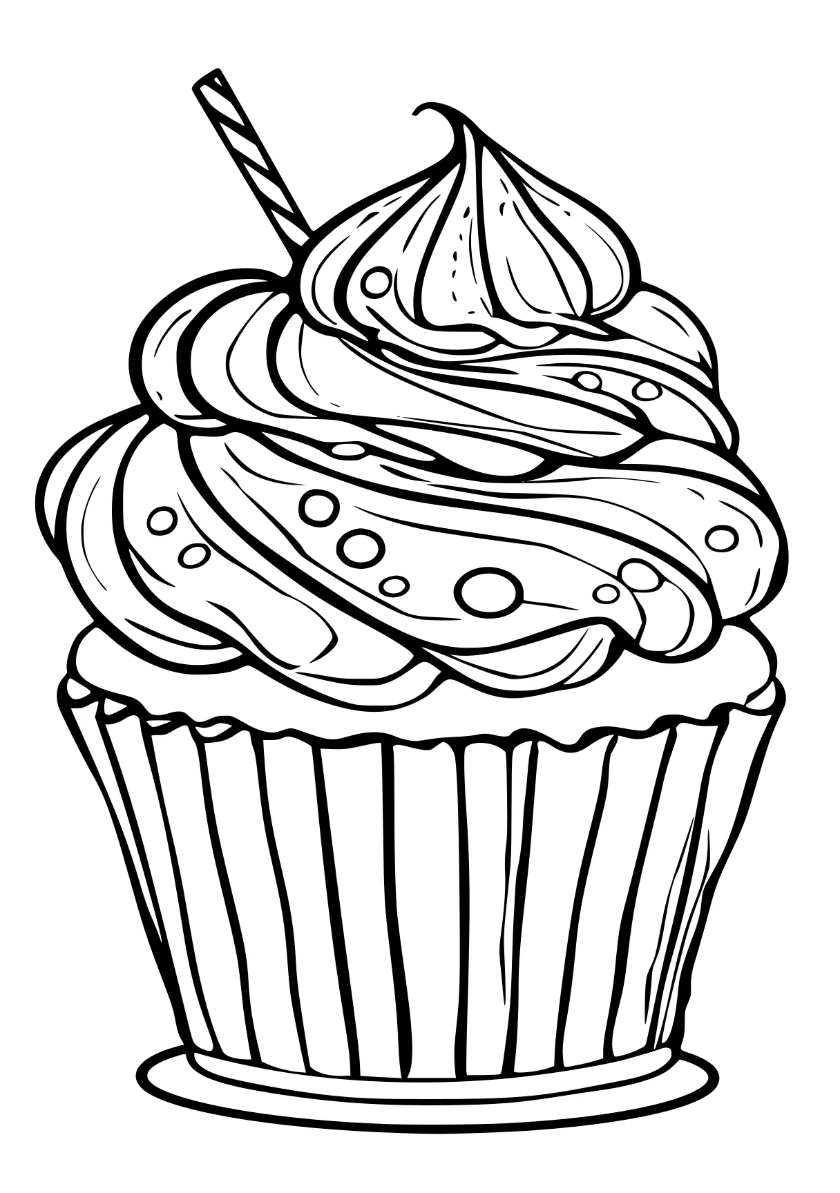 cupcake coloring sheets cupcake, cake, sweets, illustrator, free page downloads