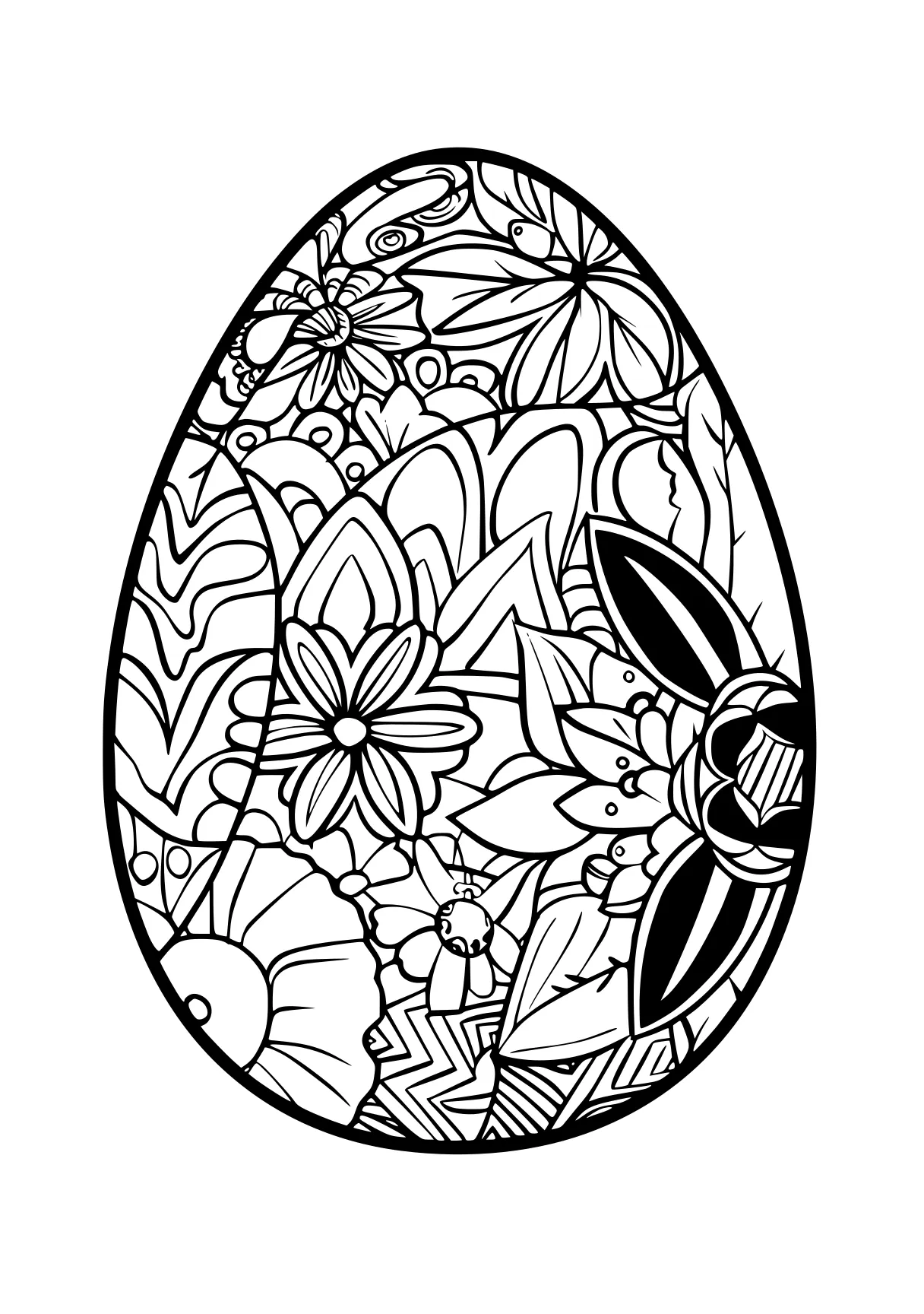 easter egg printable coloring pages egg, ornament, easter, free page downloads