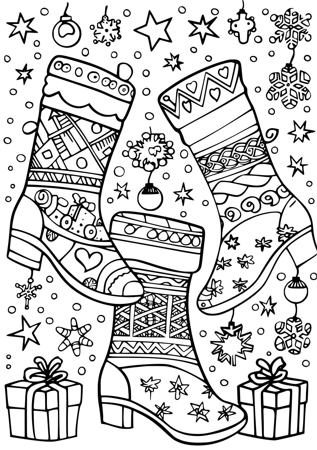 coloring pages for adults christmas zentangle, ornament, nutcracker, free page downloads