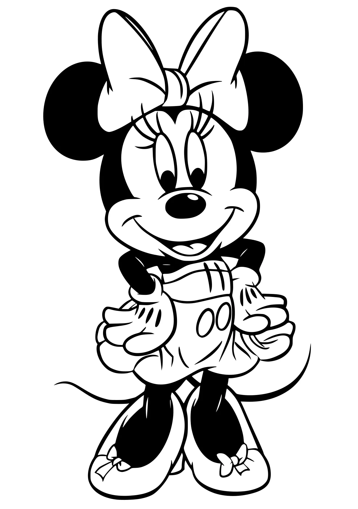 minnie coloring page mickey, mouse, minnie, goofy, disney, free downloads