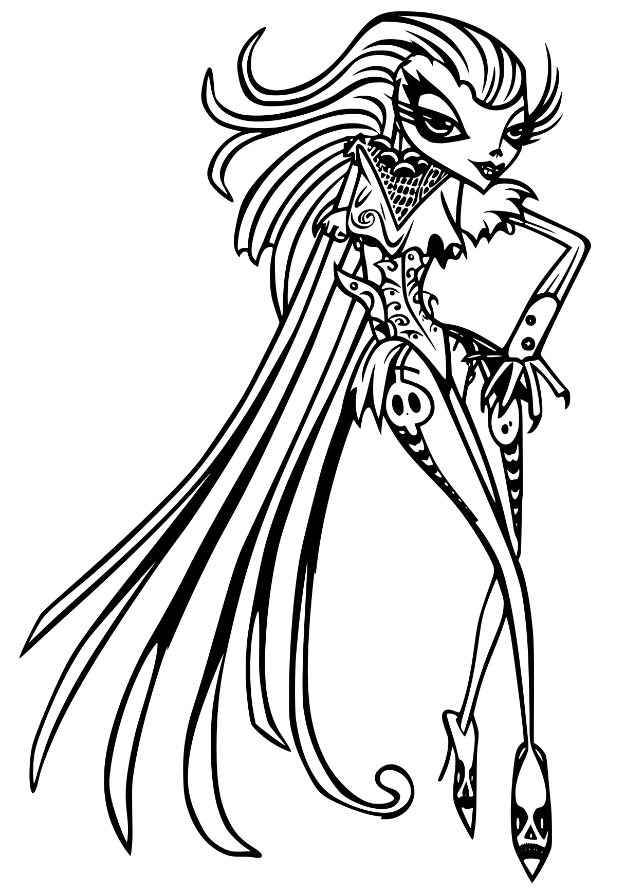 monster high coloring page widow, skellington, lady, winx, vampirina, free downloads