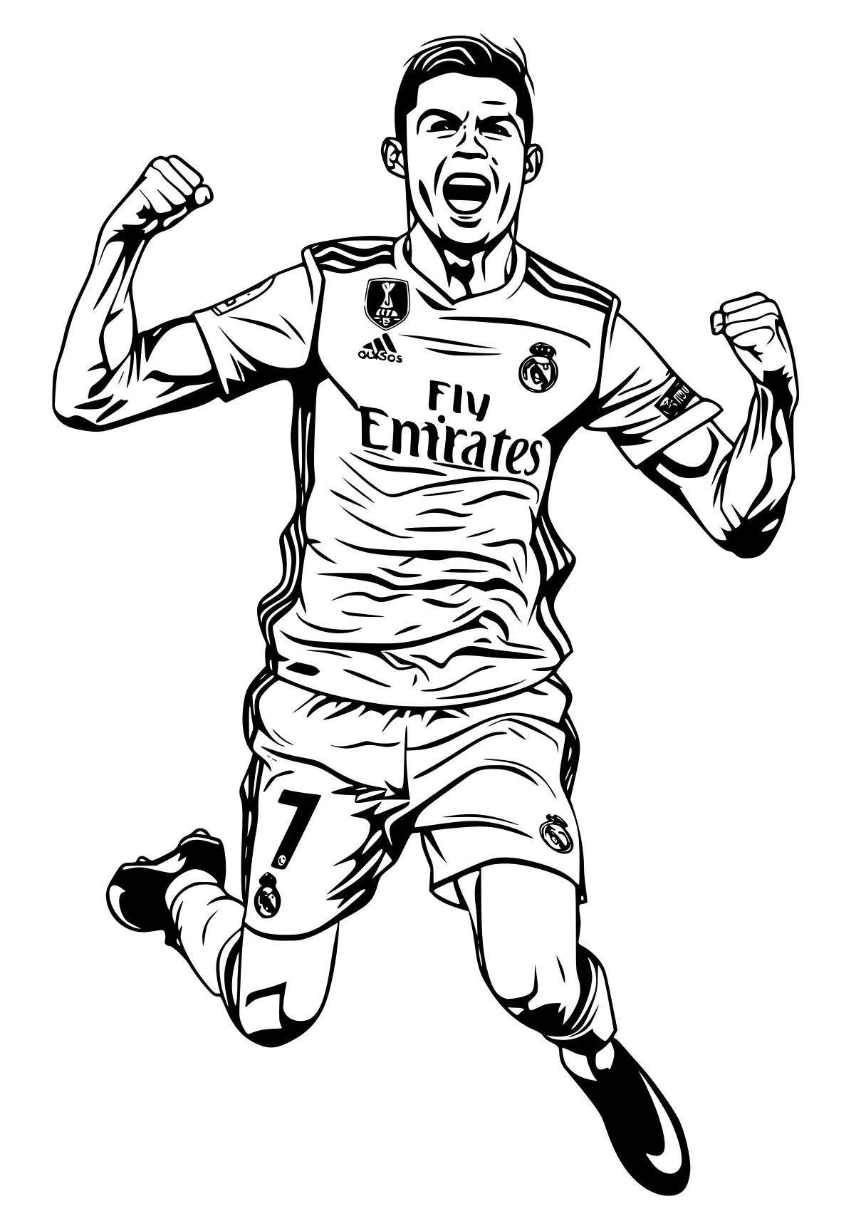 ronaldo coloring pages cristiano, ronaldo, mbappe, neymar, james, free page downloads