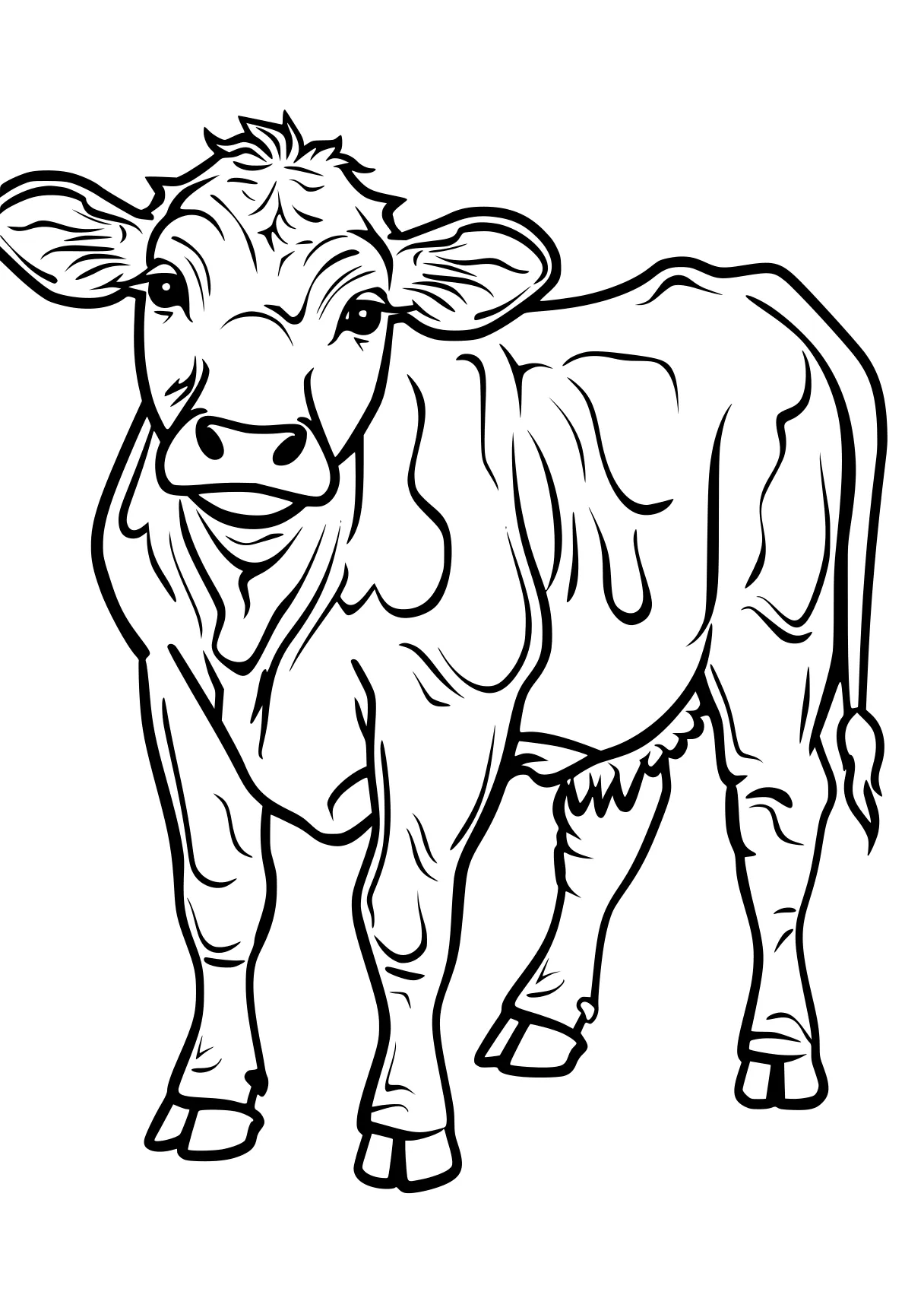 cow coloring sheet cow, buffalo, illustrator, rhino, size, free page downloads