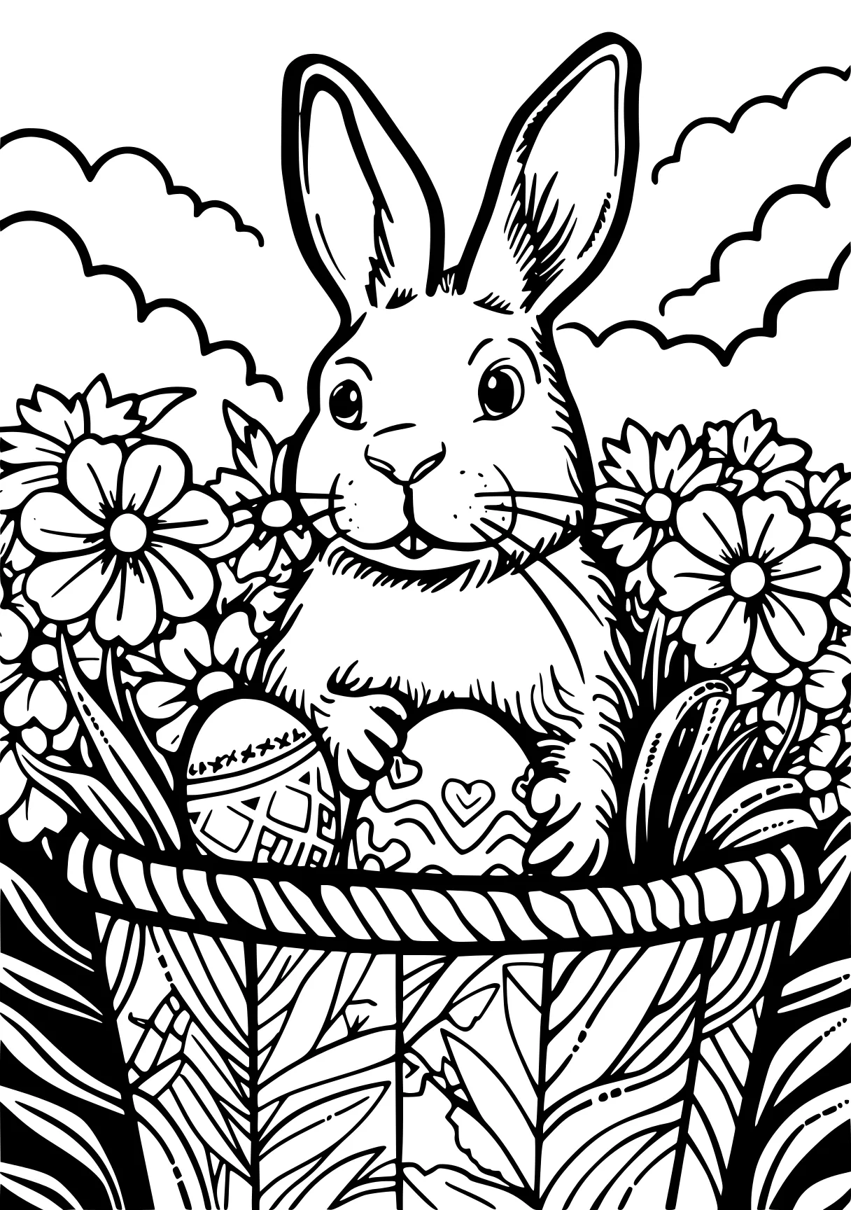 free coloring pages easter rabbit, bunny, easter, page downloads