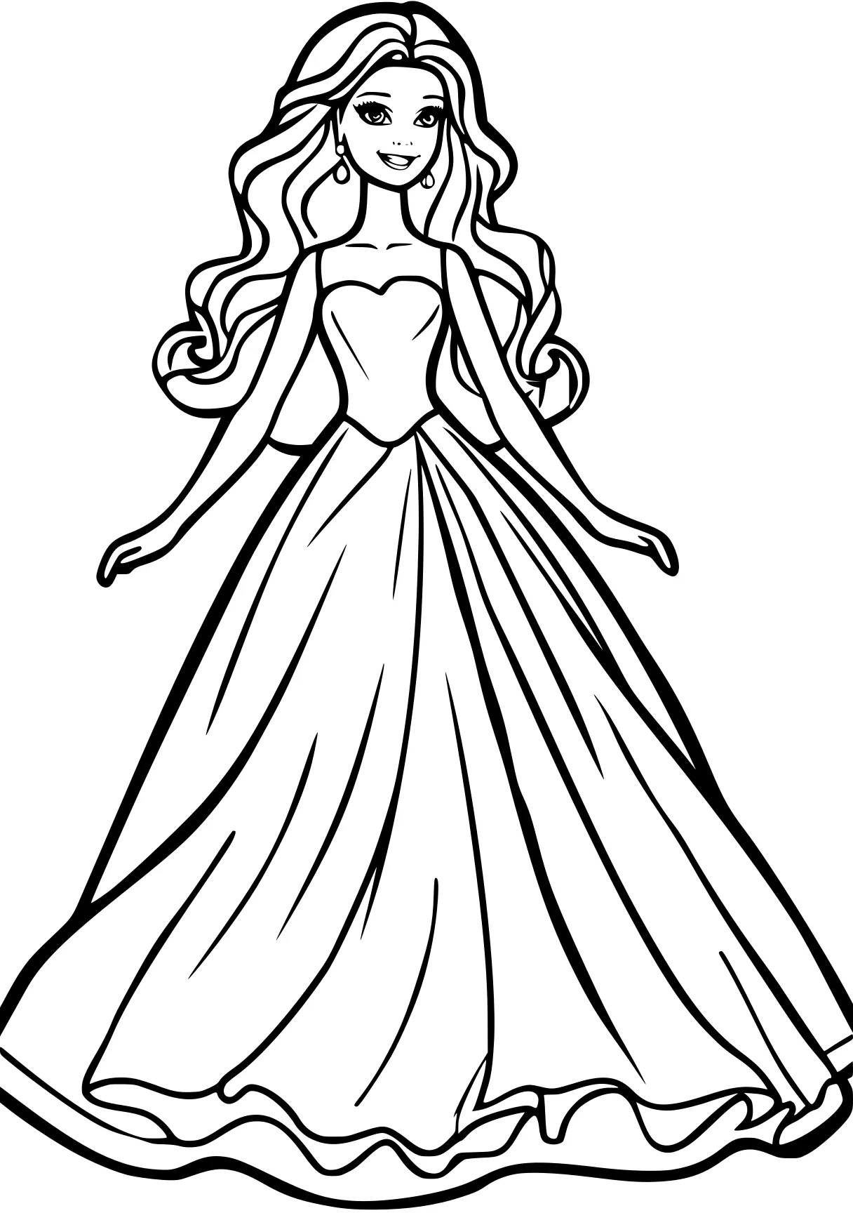 barbie coloring pages printable rosalina, rapunzel, princess, dresses, free page downloads