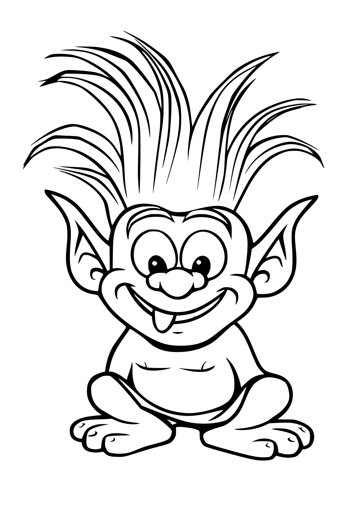 coloring paper gnome, troll, trolls, jerry, gogeta, free page downloads