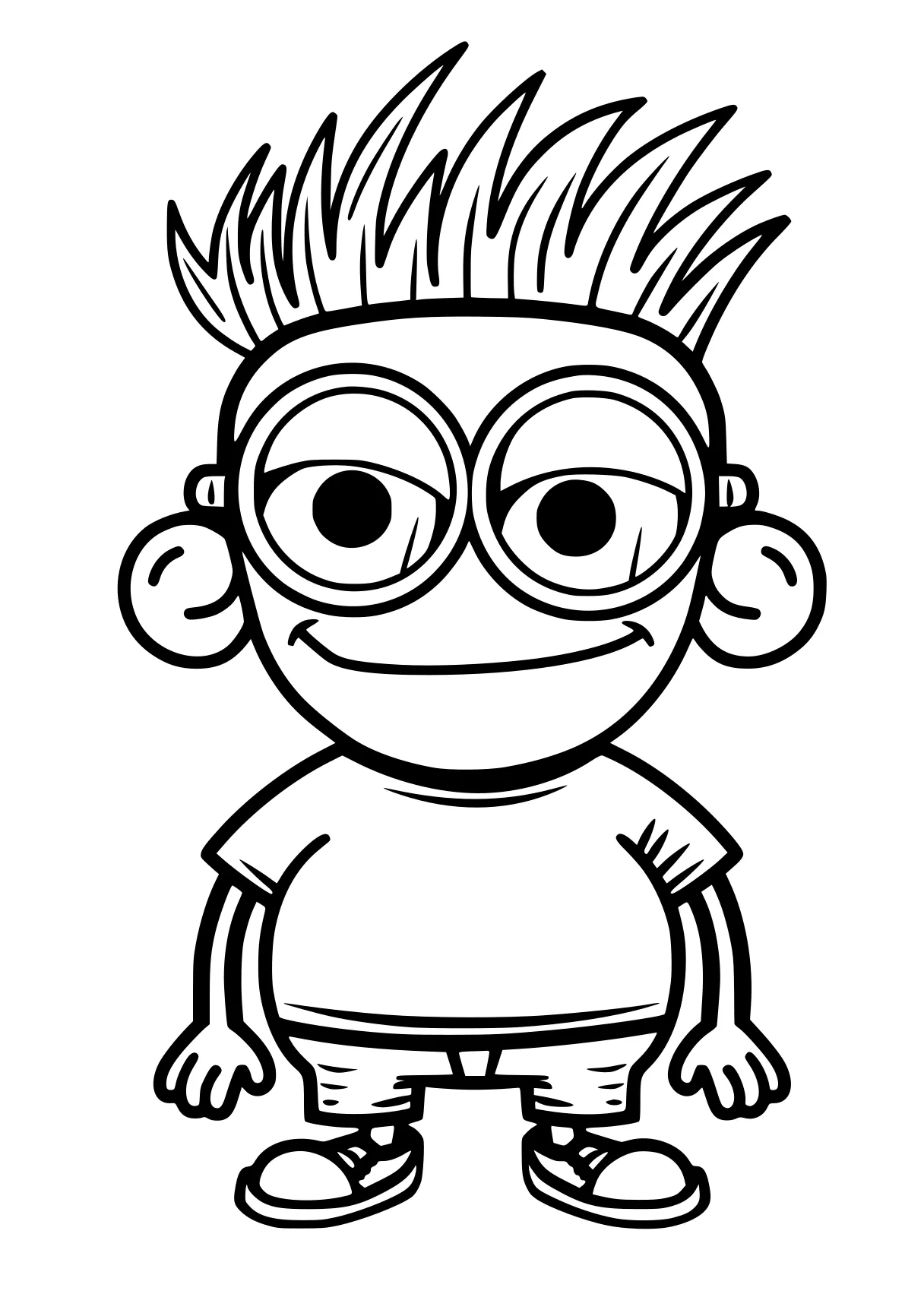 cartoon coloring pages bart, ferb, minion, morty, pororo, free page downloads