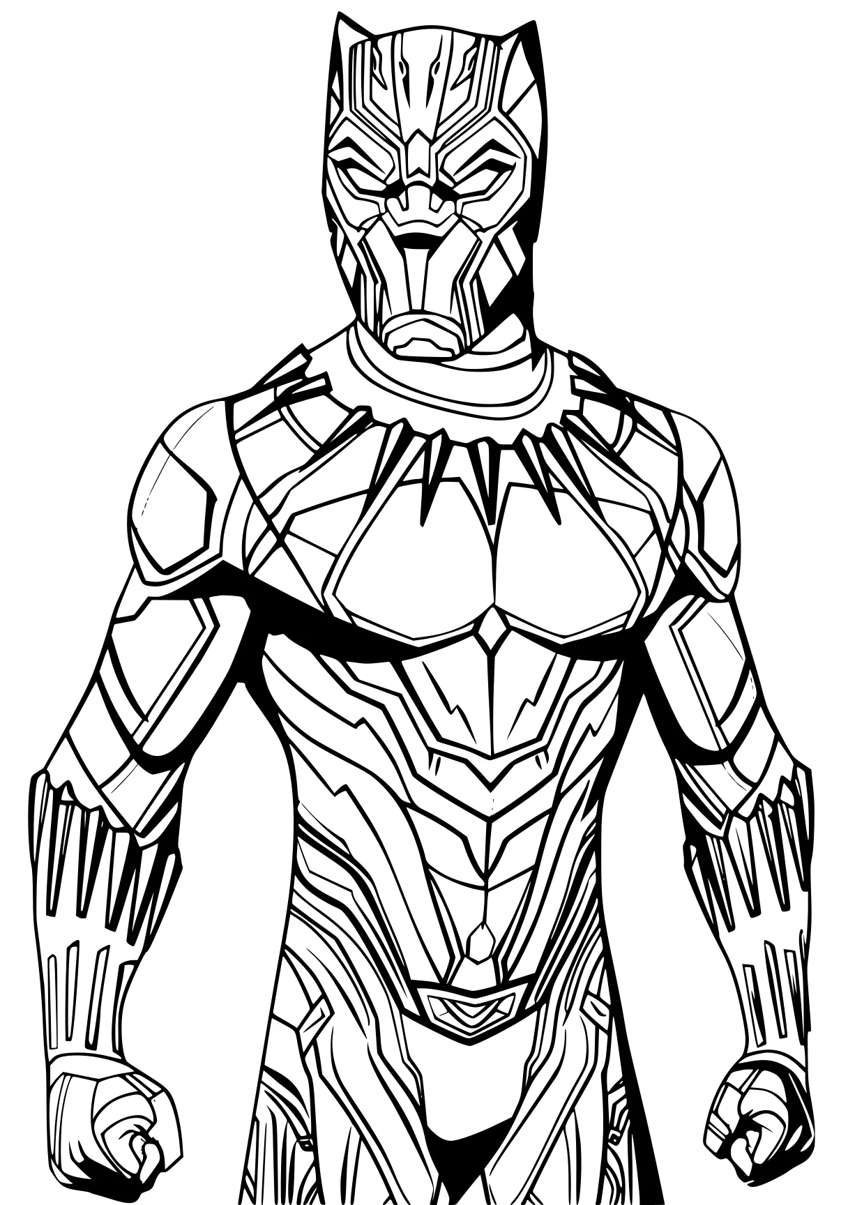 black panther coloring page ultraman, iron, silver, frieza, lines, free downloads