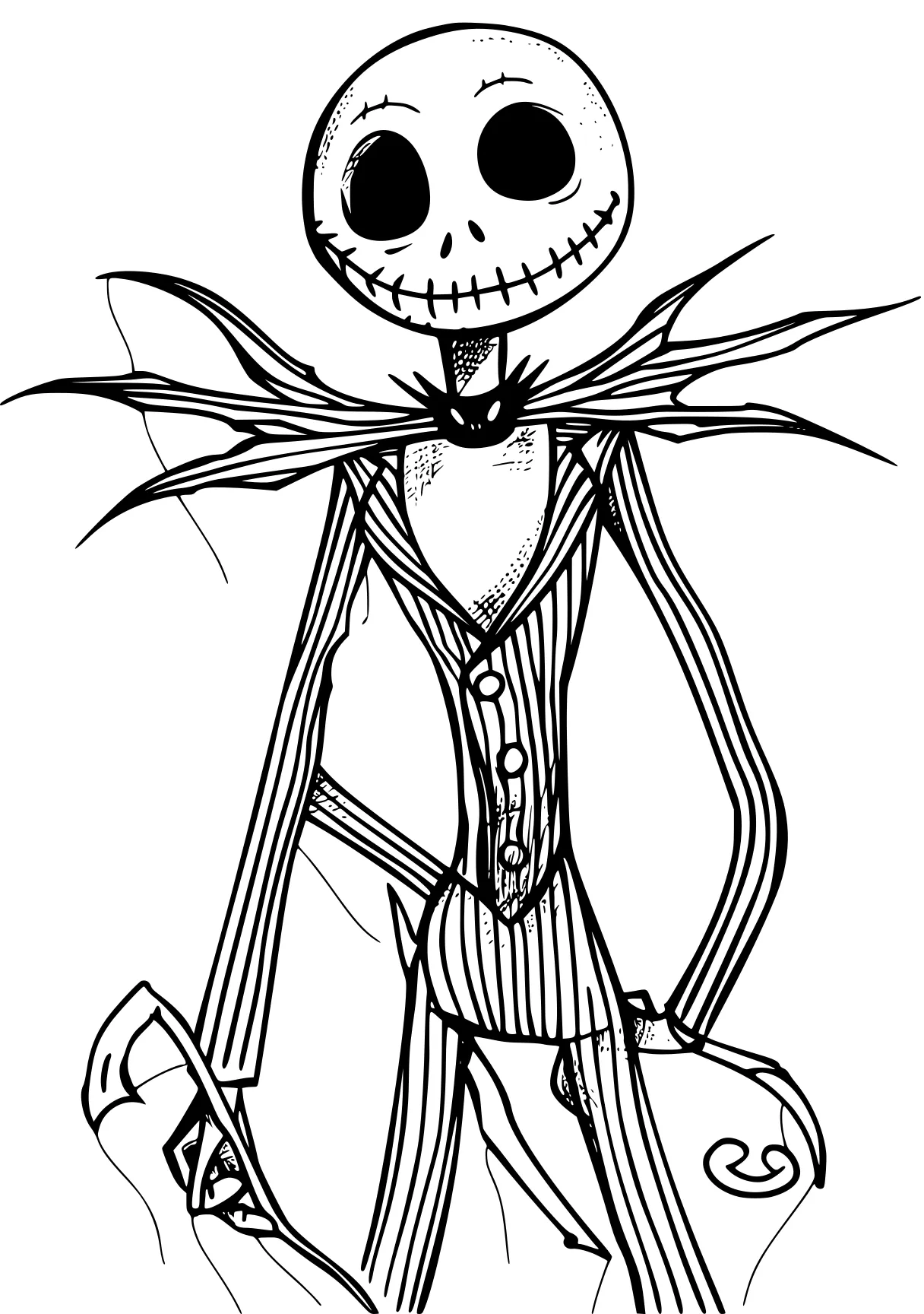 nightmare before christmas coloring pages skellington, skeleton, scarecrow, vampirina, bendy, free page downloads