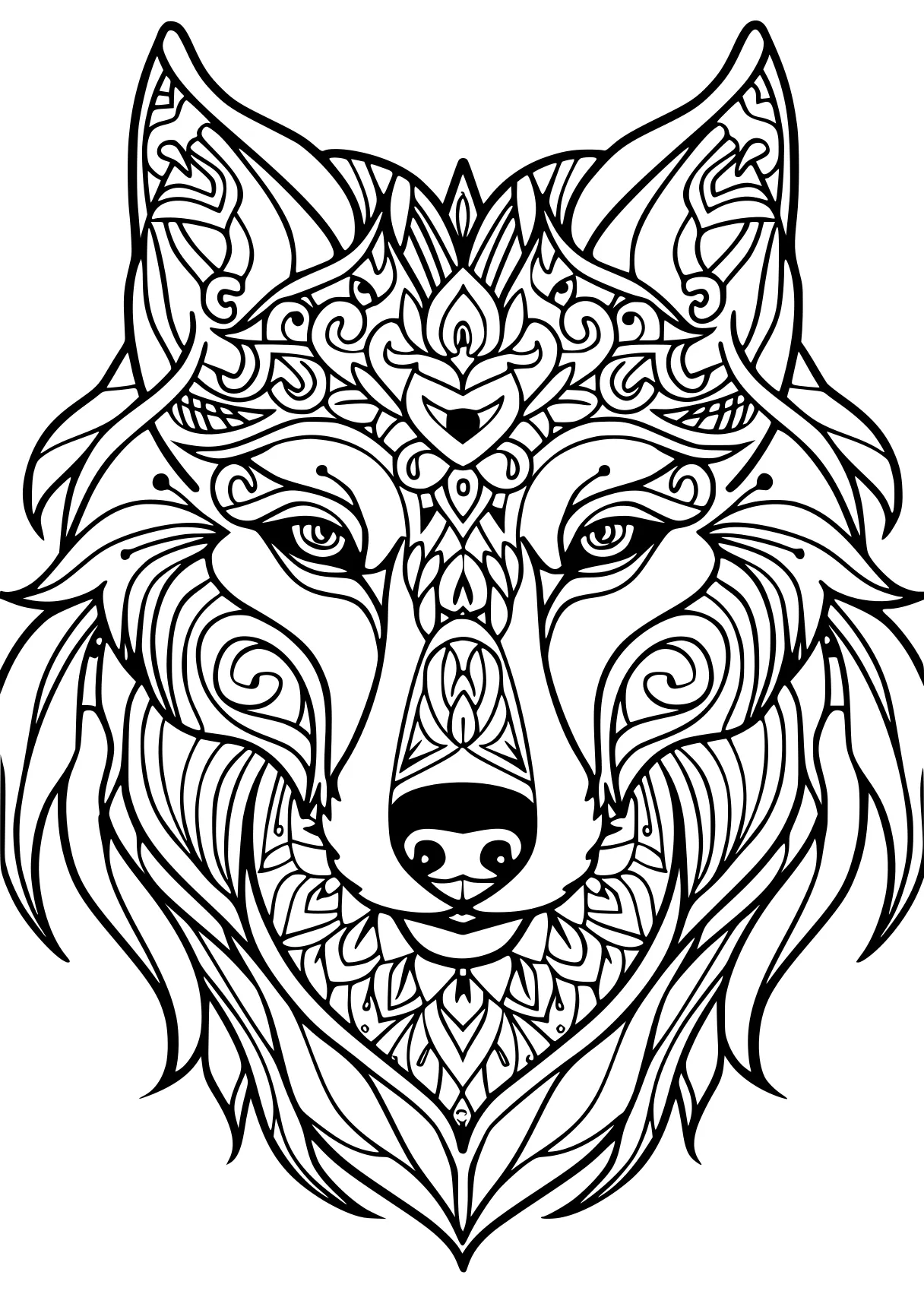 wolf coloring pages, wolf, lion, colouring, free page downloads