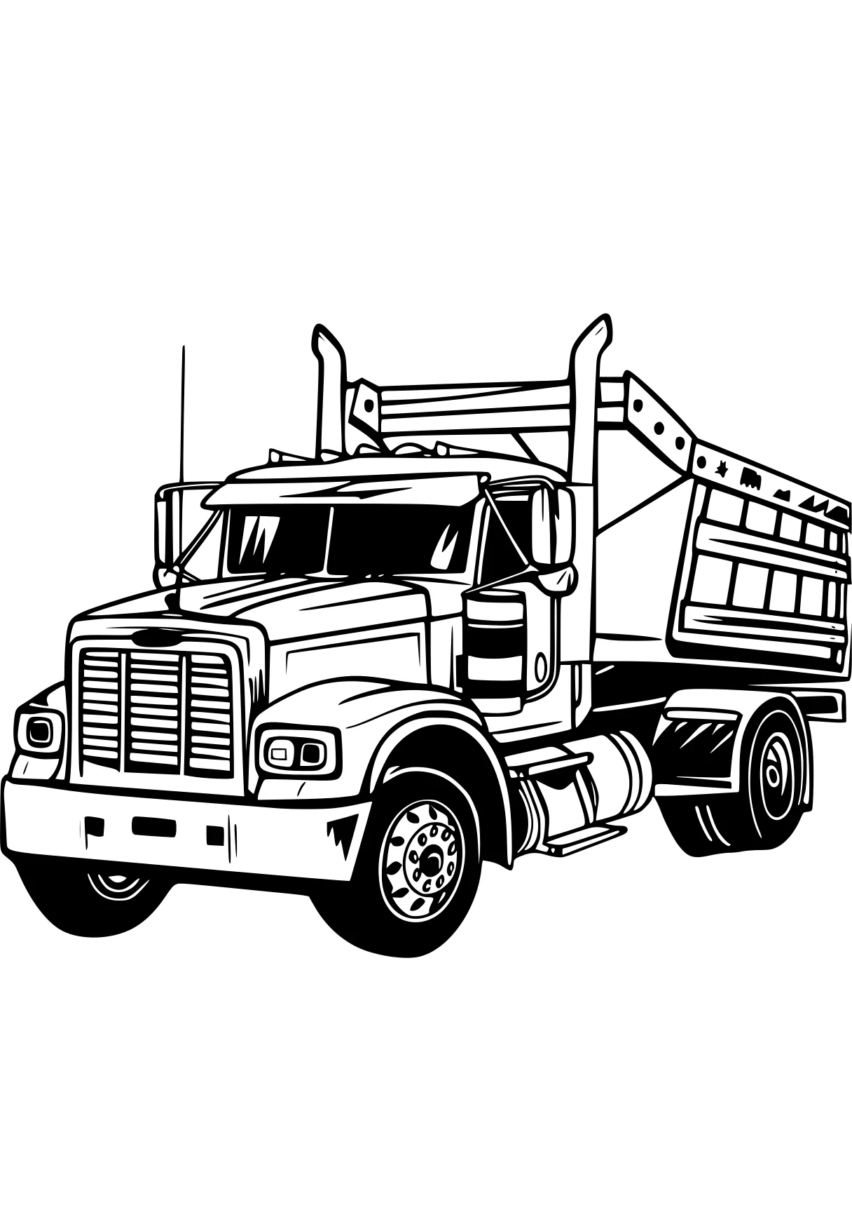 truck coloring sheets truck, trucks, semi, vehicle, optimus, free page downloads