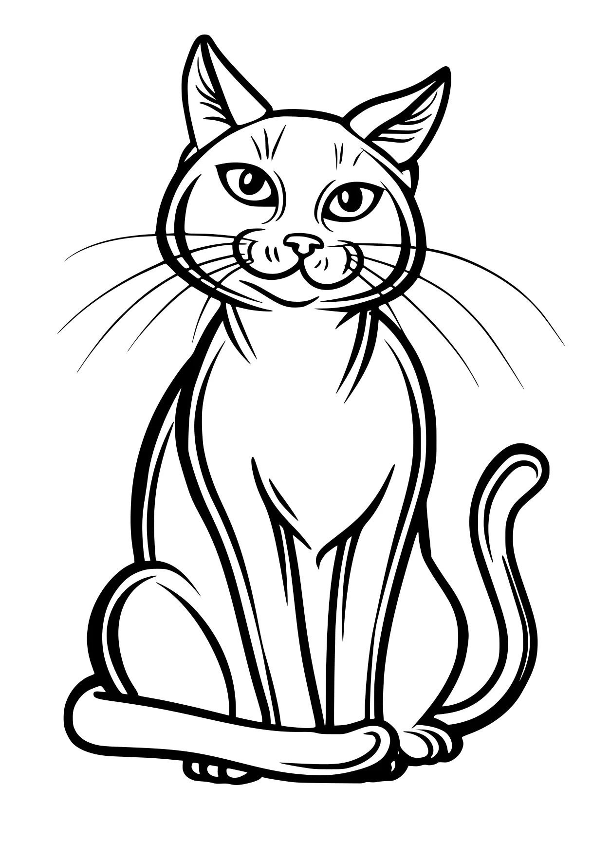 cat coloring pages, aristocats, cat, illustrator, free page downloads