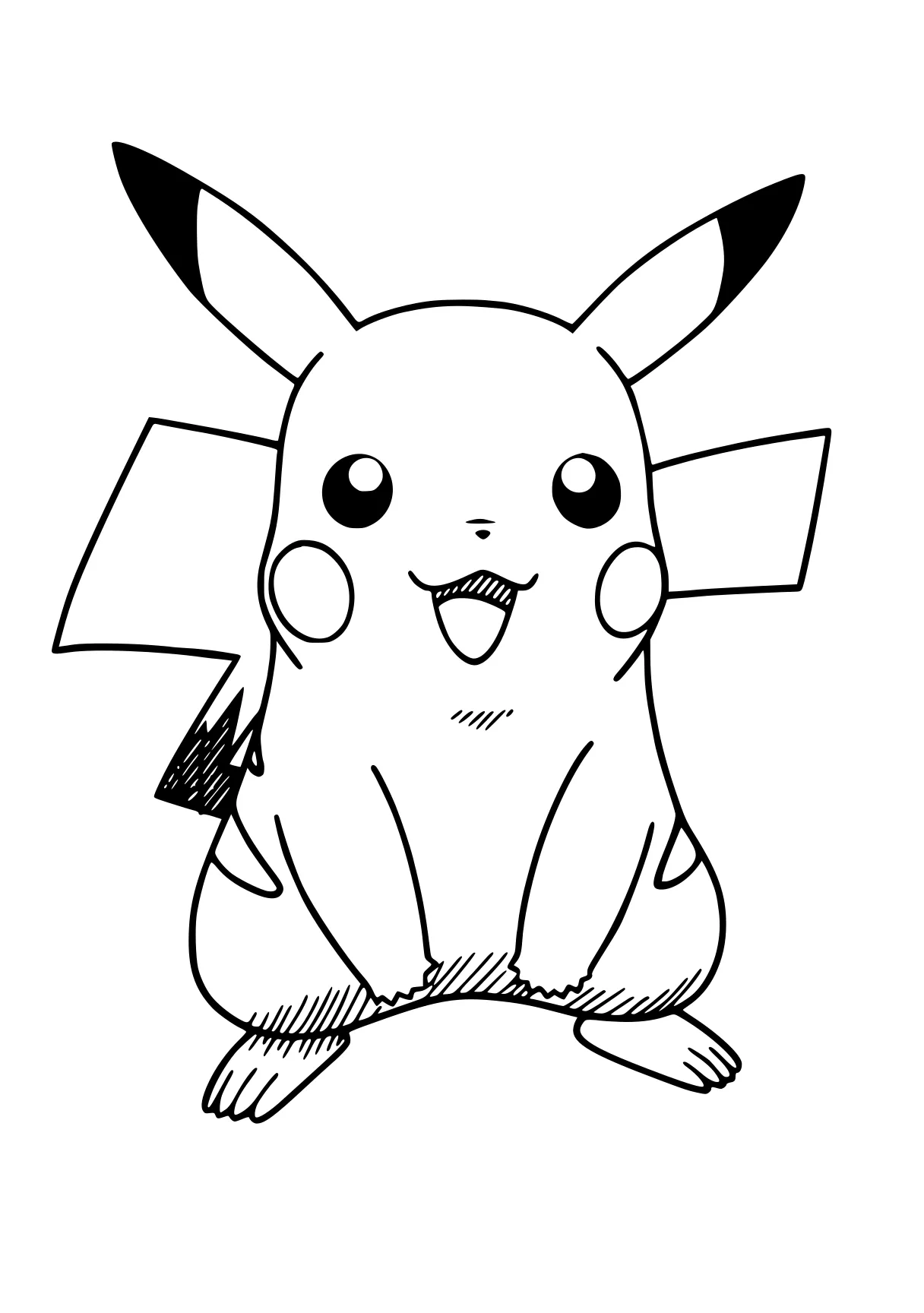 pikachu coloring pages eevee, pikachu, pokemon, jigglypuff, molang, free page downloads