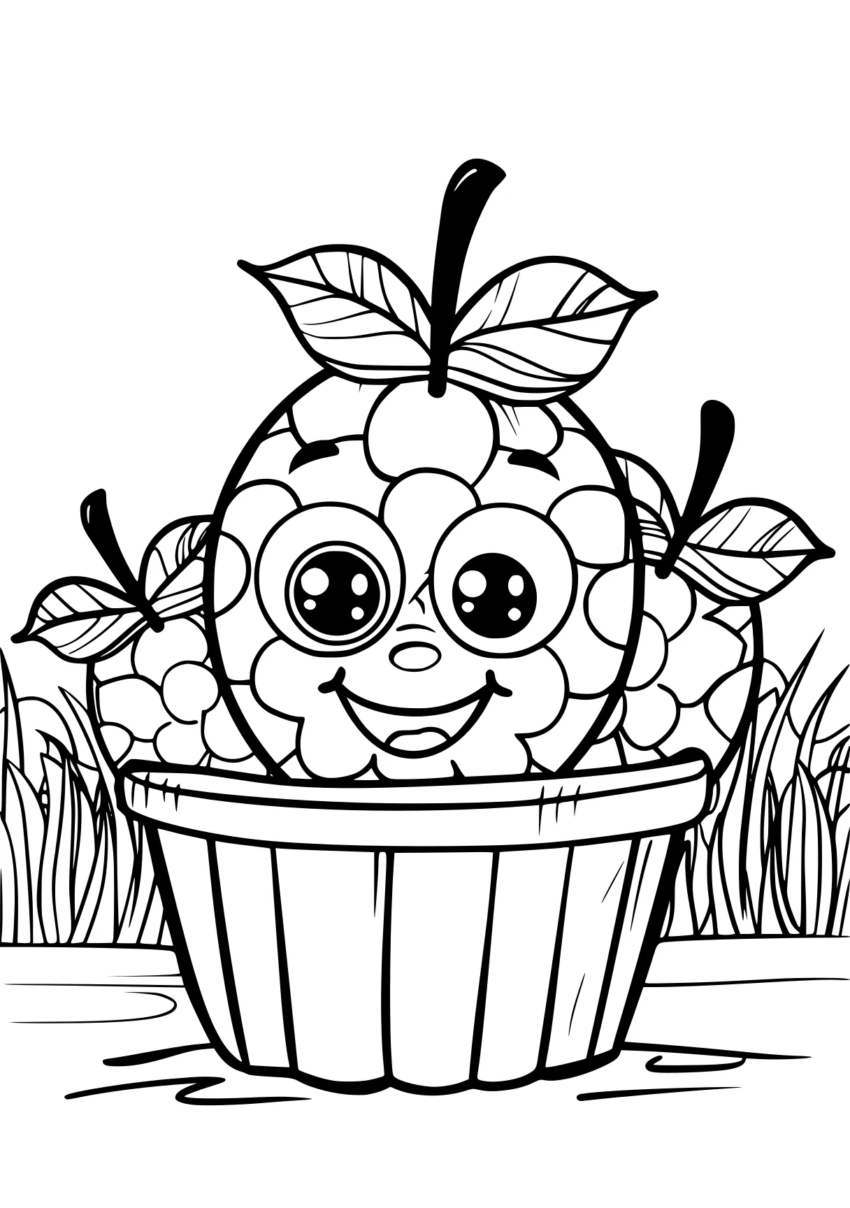 bluey colouring pages pineapple, shopkins, molang, plant, corn, free coloring page downloads