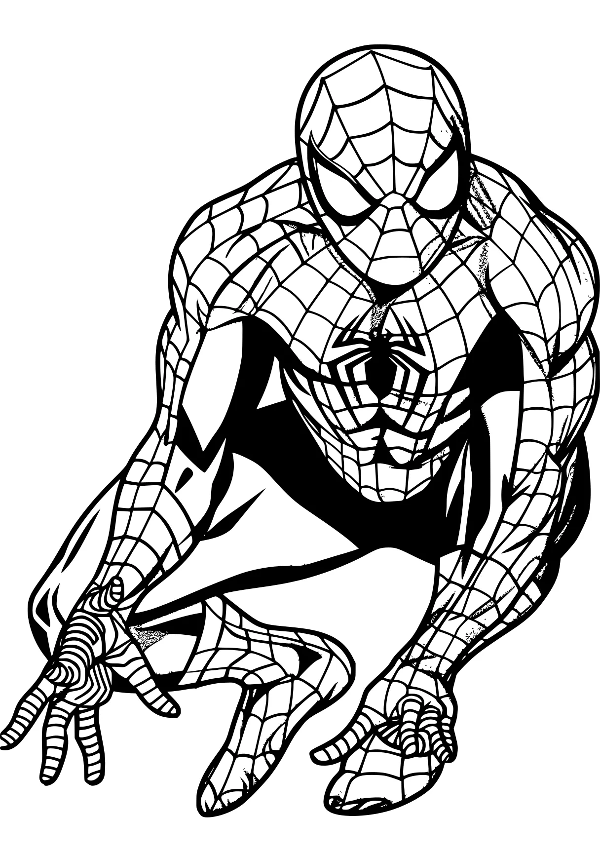 spidey coloring page spidey, spider, spiderman, peter, wall, free downloads