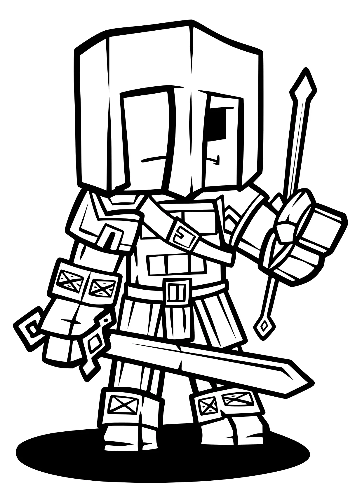 minecraft coloring pages optimus, unikitty, megatron, boxy, rid, free page downloads