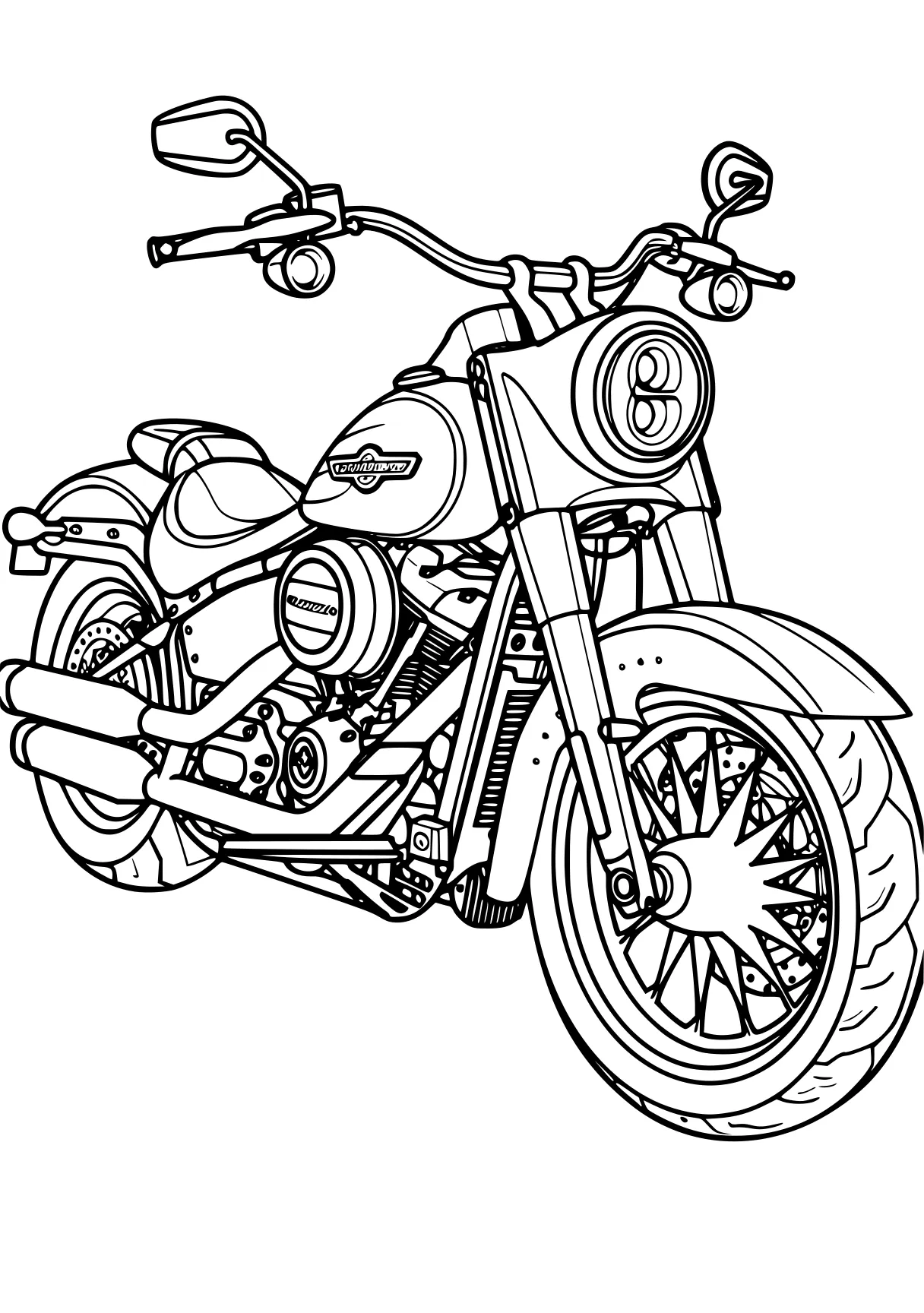 motorcycle coloring page motorcycle, bike, harley, free downloads