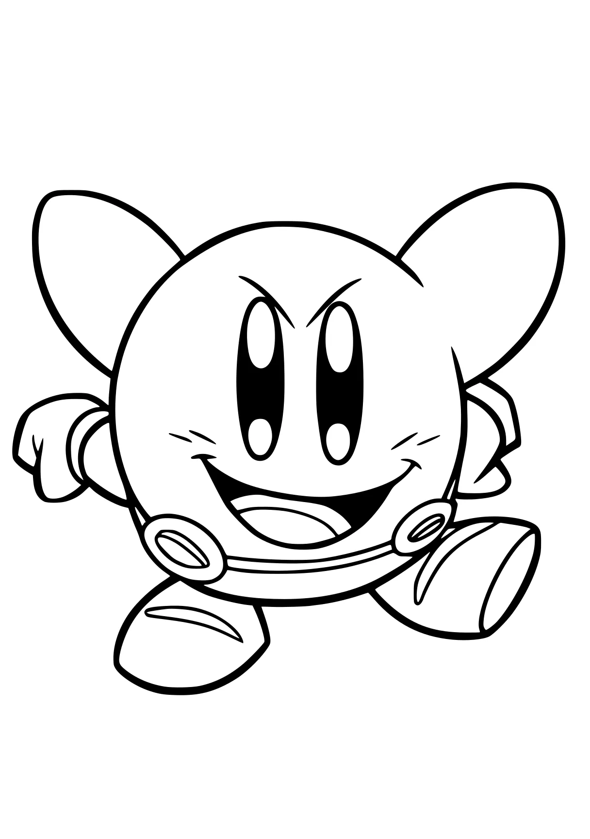 kirby coloring pages kirby, gumball, kart, bat, mario, free page downloads