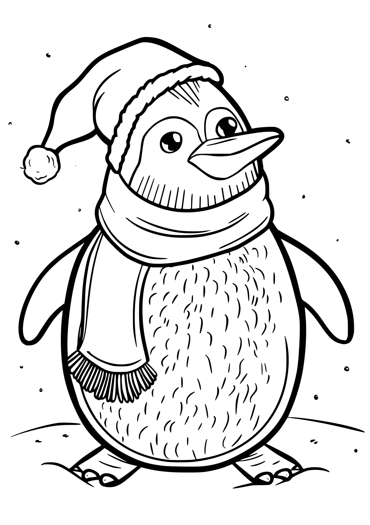 coloring pages for adults christmas penguin, claus, santa, merry, snowman, free page downloads