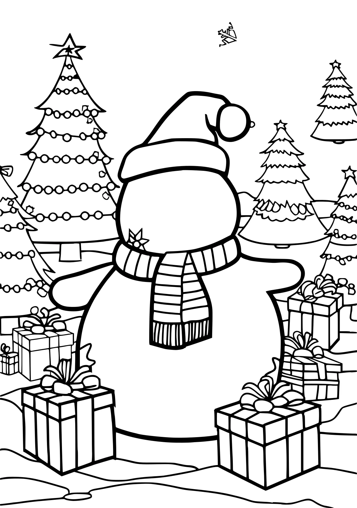 xmas colouring pages, snowman, claus, advent, free coloring page downloads