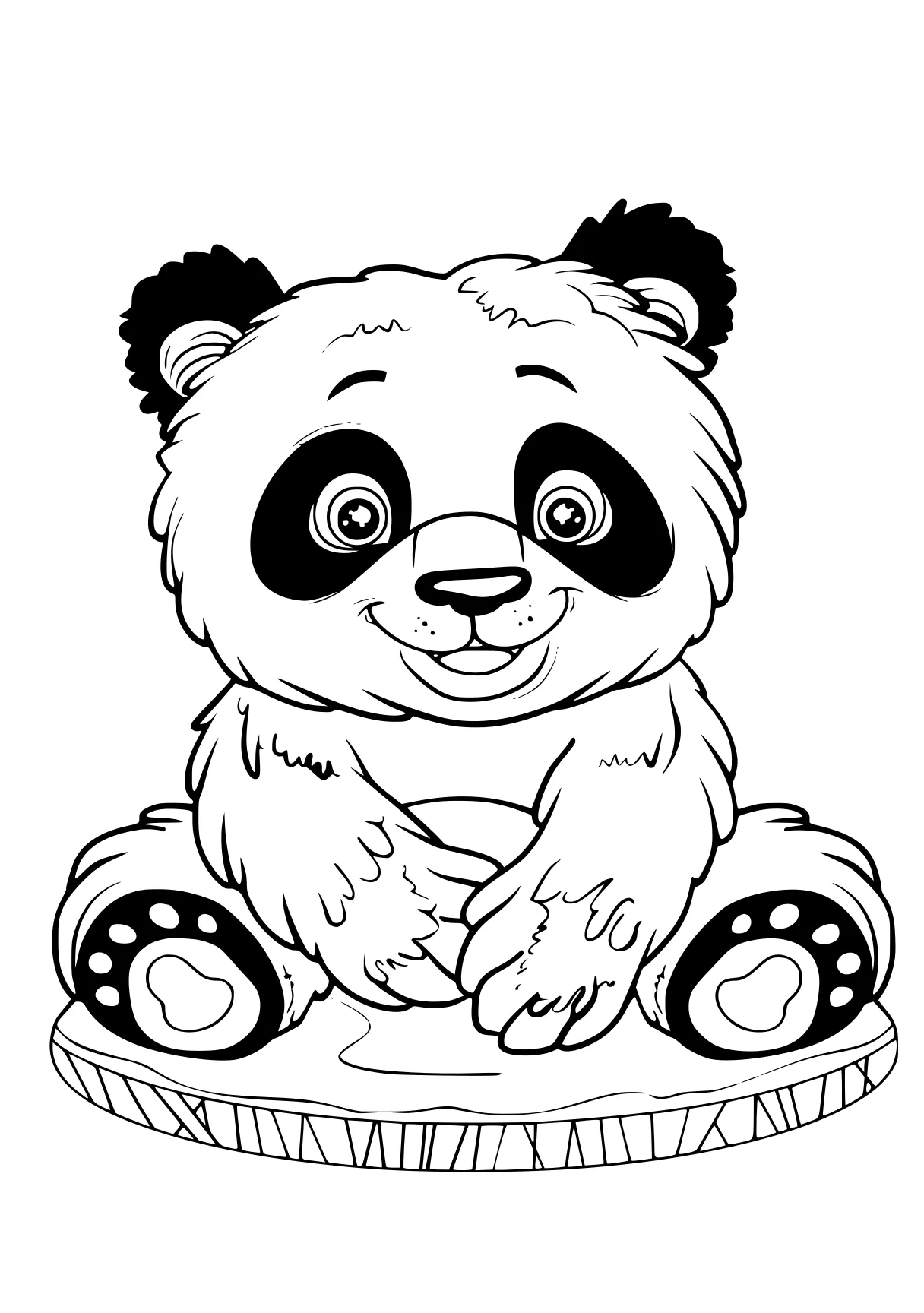 panda coloring sheet panda, fazbear, bear, koala, raccoon, free page downloads