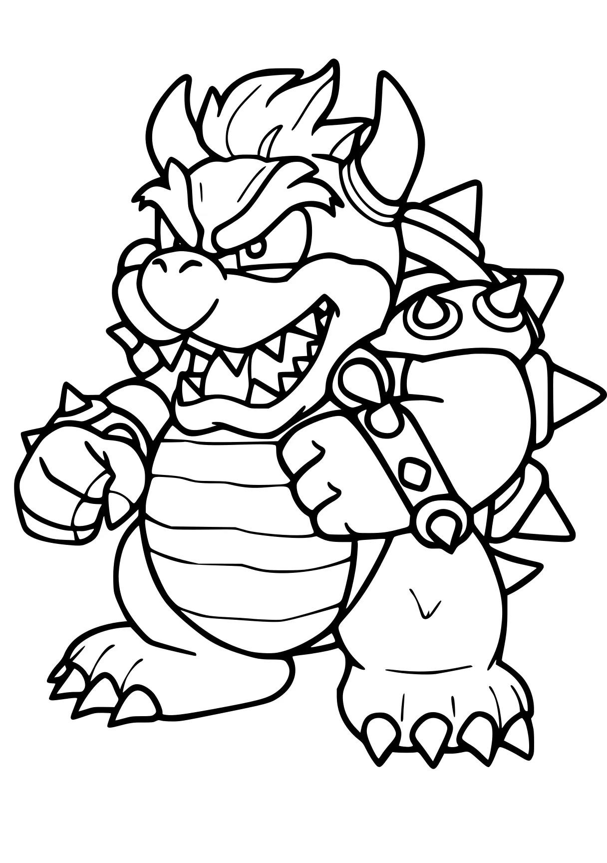 bowser coloring page bowser, kaido, blastoise, toad, free downloads