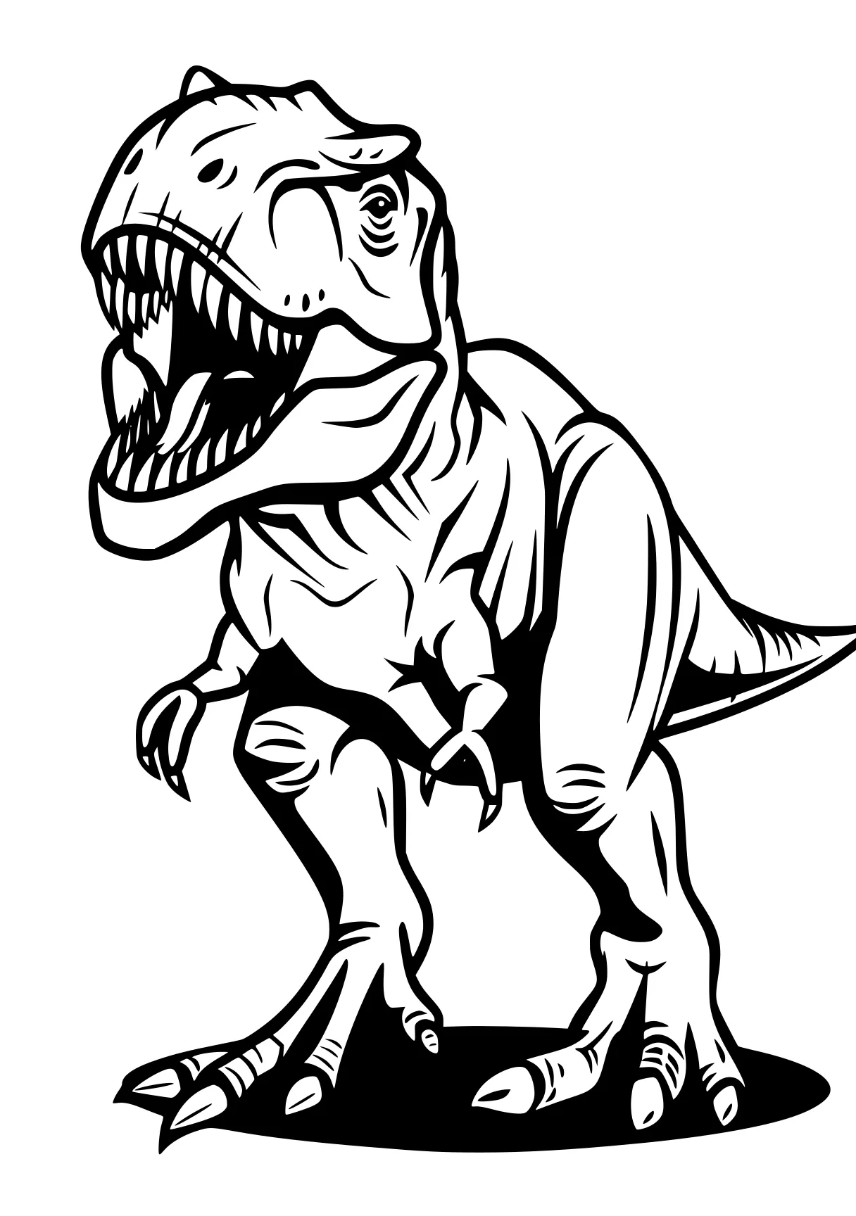 trex coloring tyrannosaurus, trex, t-rex, indoraptor, dino, free page downloads