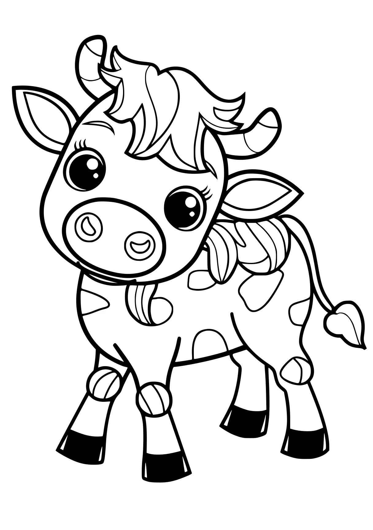 farm animal coloring pages cow, pony, unicorn, caticorn, donkey, free page downloads