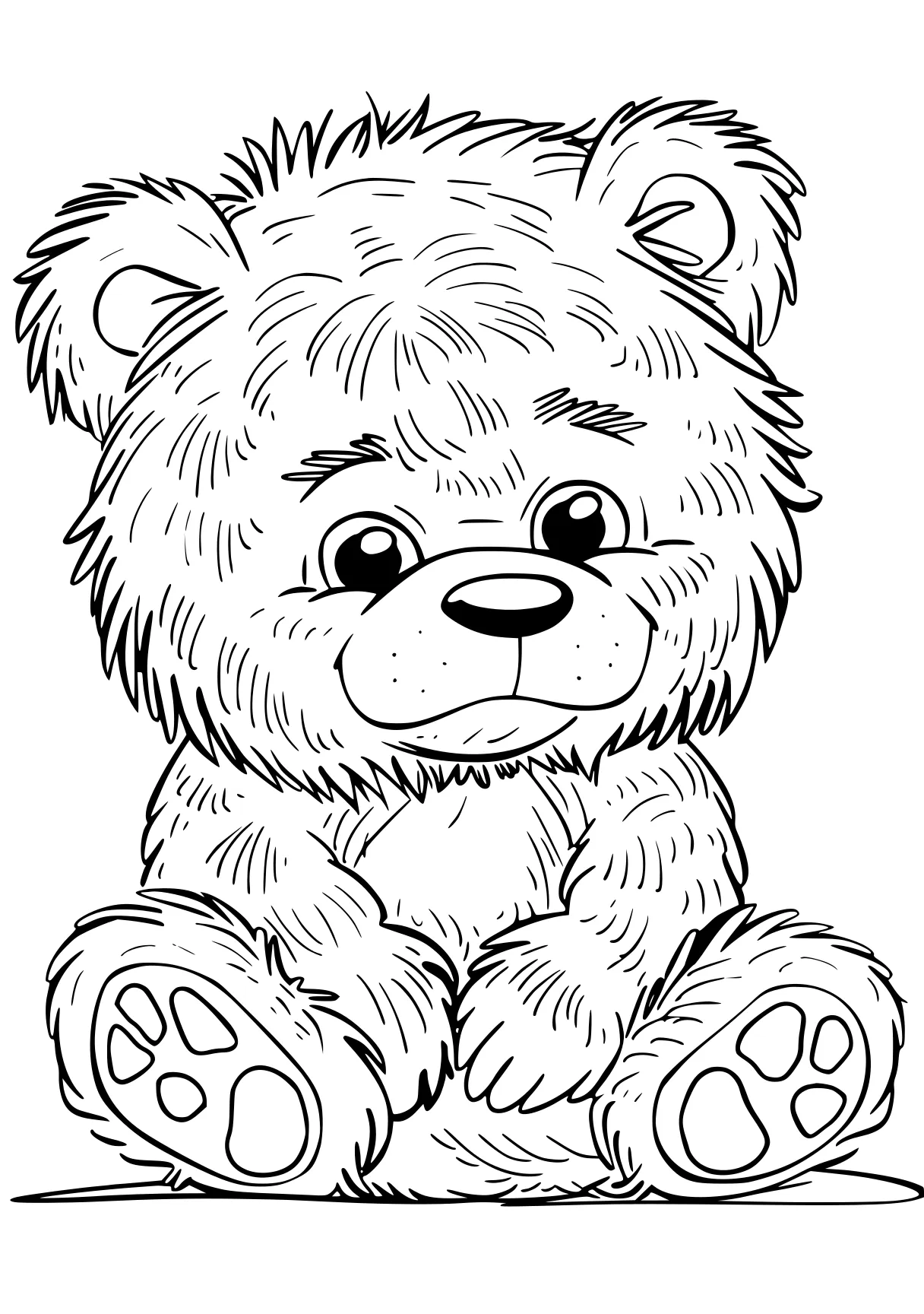 huggy wuggy color page bear, fazbear, teddy, winnie, free coloring downloads