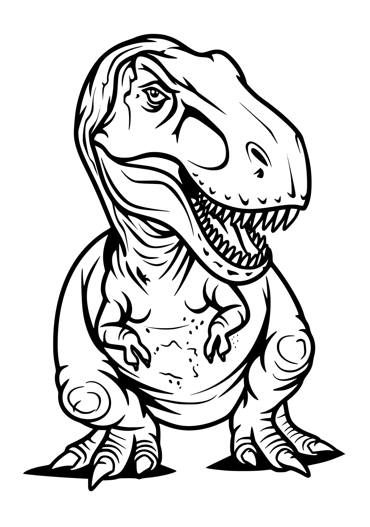 trex coloring trex, tyrannosaurus, t-rex, indoraptor, velociraptor, free page downloads